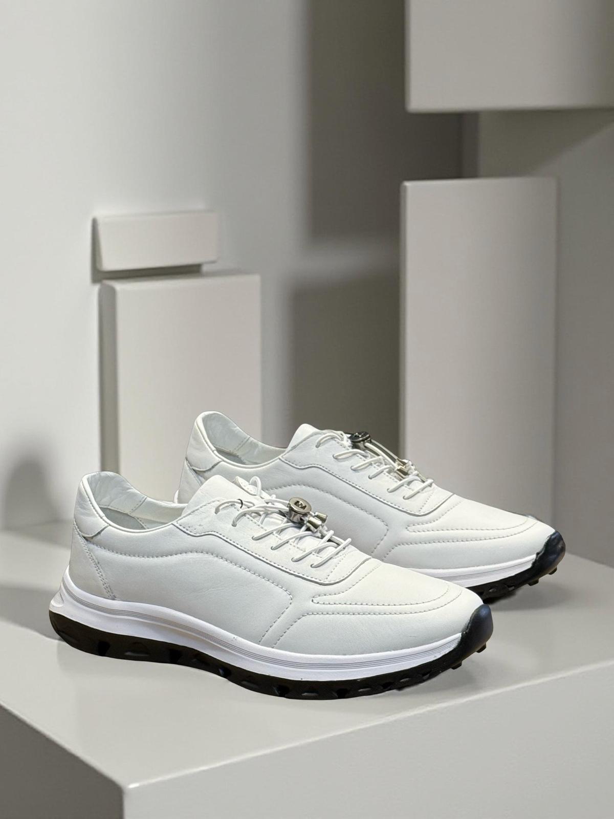 P.Cardin 43255 Hakiki Deri Erkek Comfort Taban Casual Beyaz