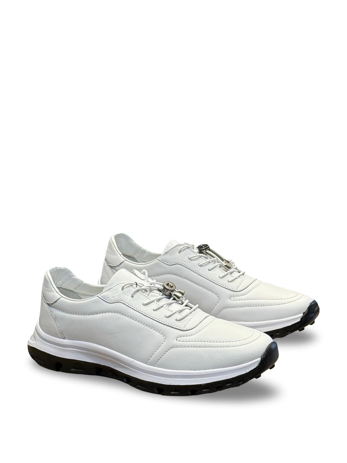 P.Cardin 43255 Hakiki Deri Erkek Comfort Taban Casual Beyaz