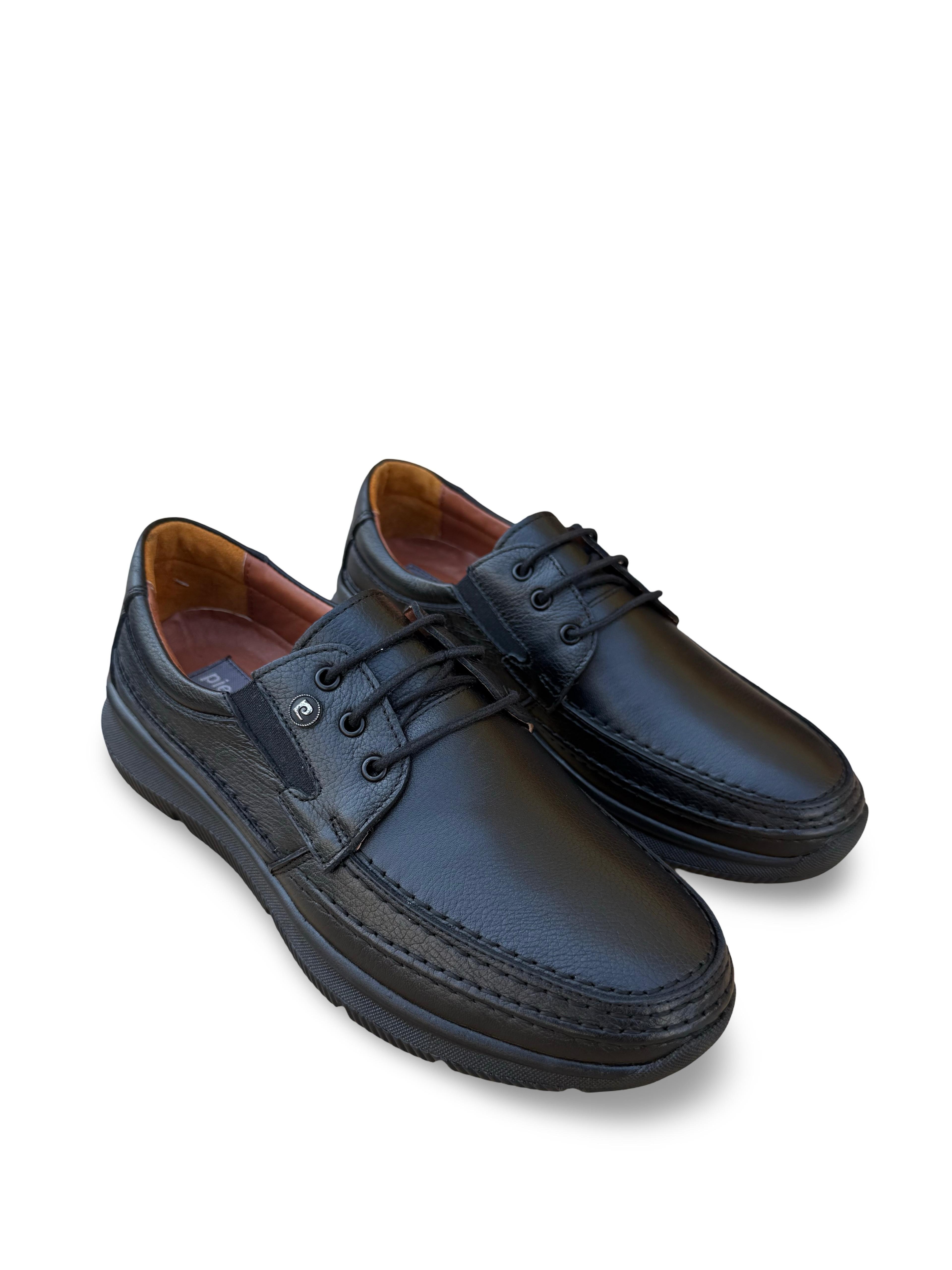 P.Cardin 0638 Hakiki Deri Comfort Taban Erkek Casual Ayakkabı Siyah