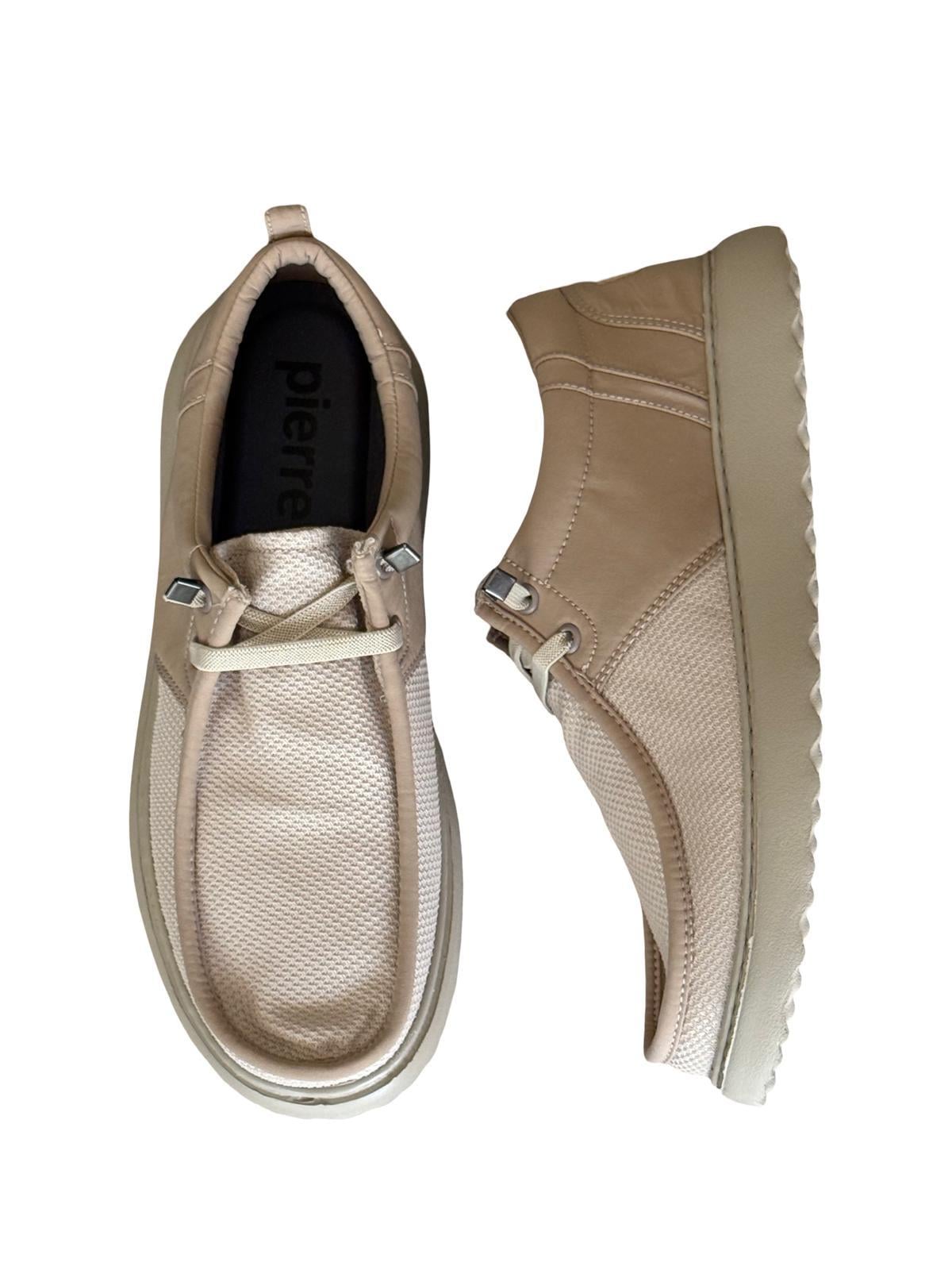 P.Cardin 023Lefy Comfort Hafif Taban Erkek Keten Loafer Bej
