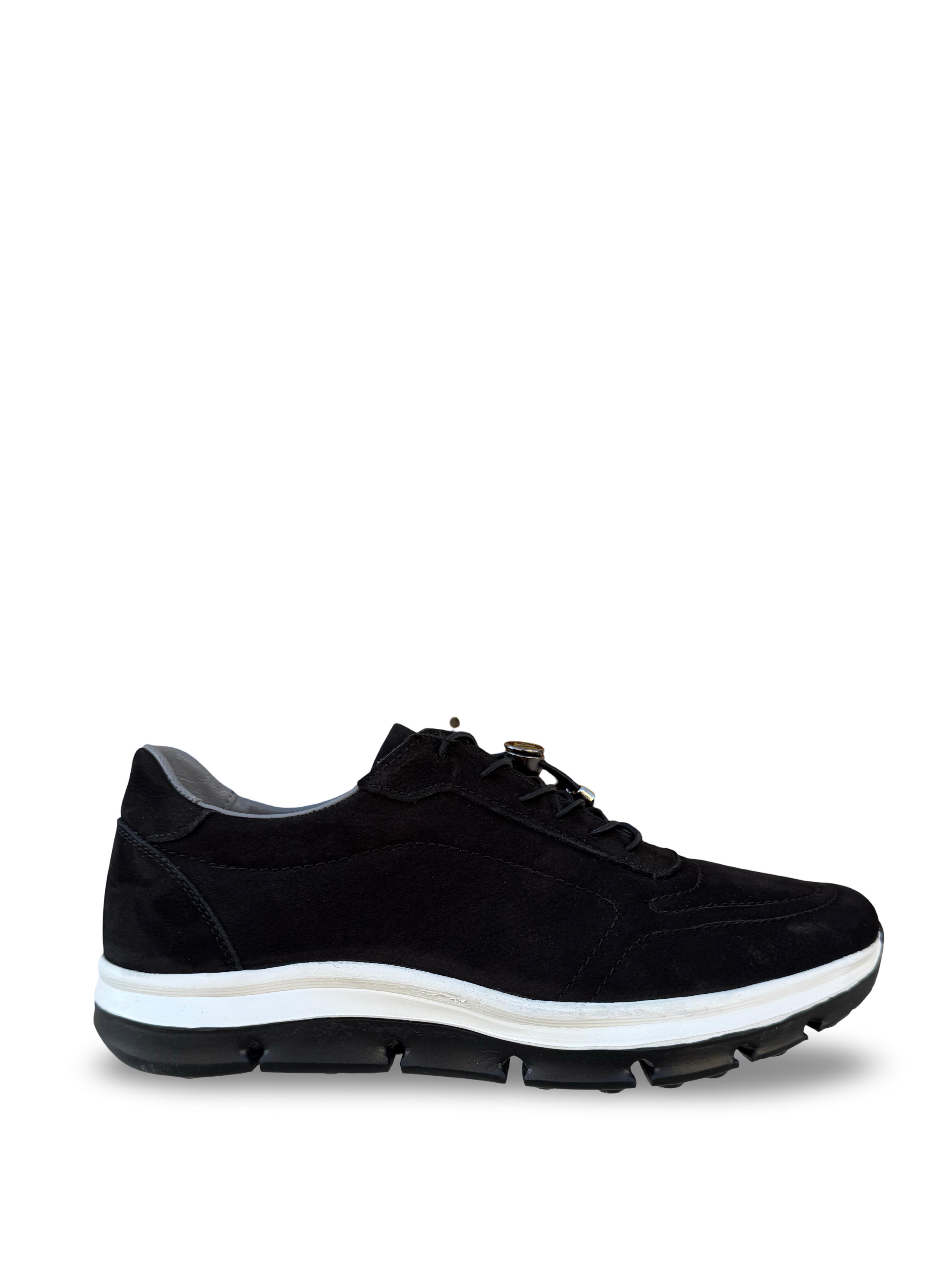 P.Cardin 43255 Hakiki Deri Erkek Comfort Taban Casual Siyah Nubuk