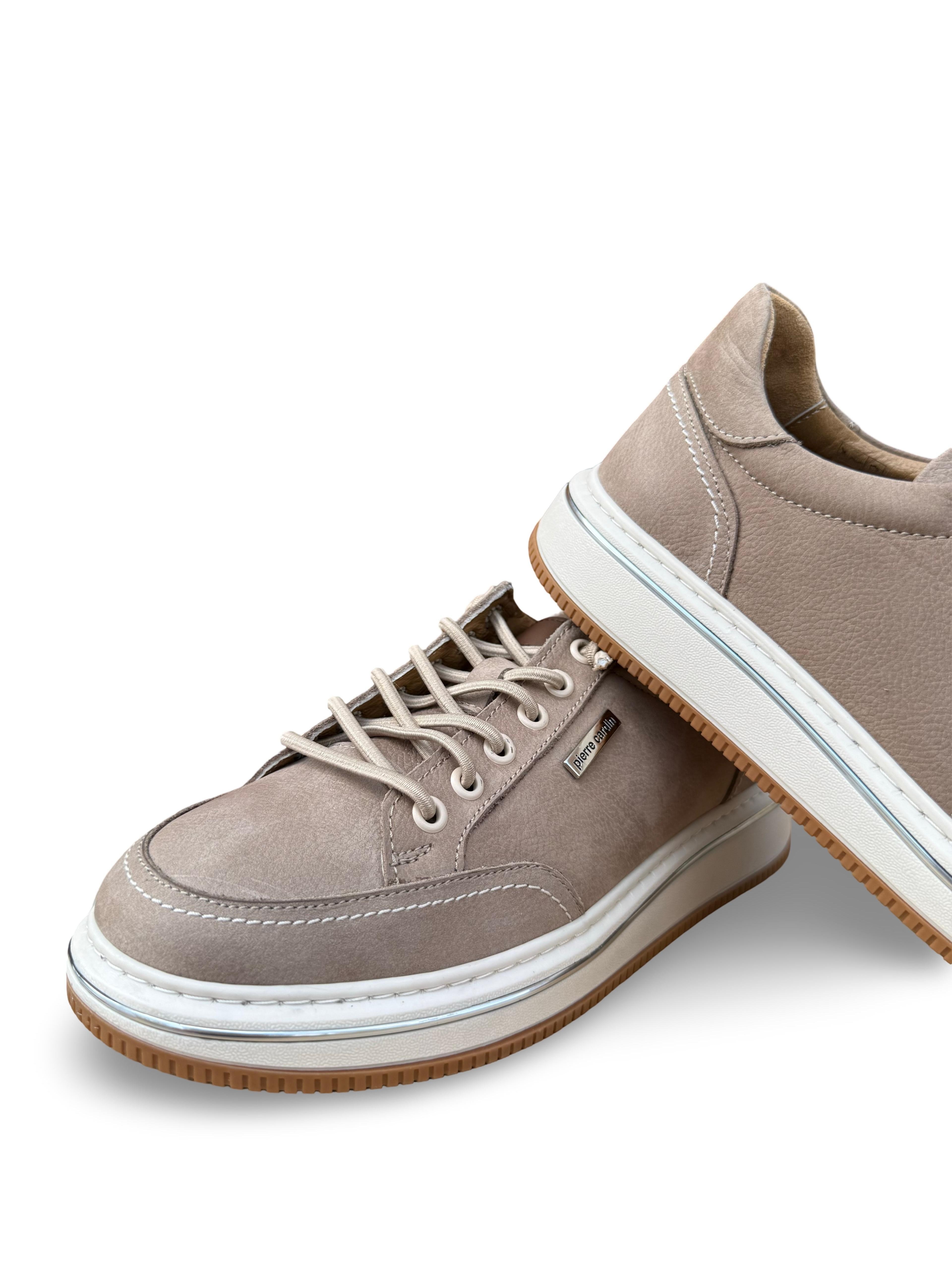 P.Cardin 26904 Hakiki Deri Comfort Taban Erkek Casual Ayakkabı Kum Nubuk