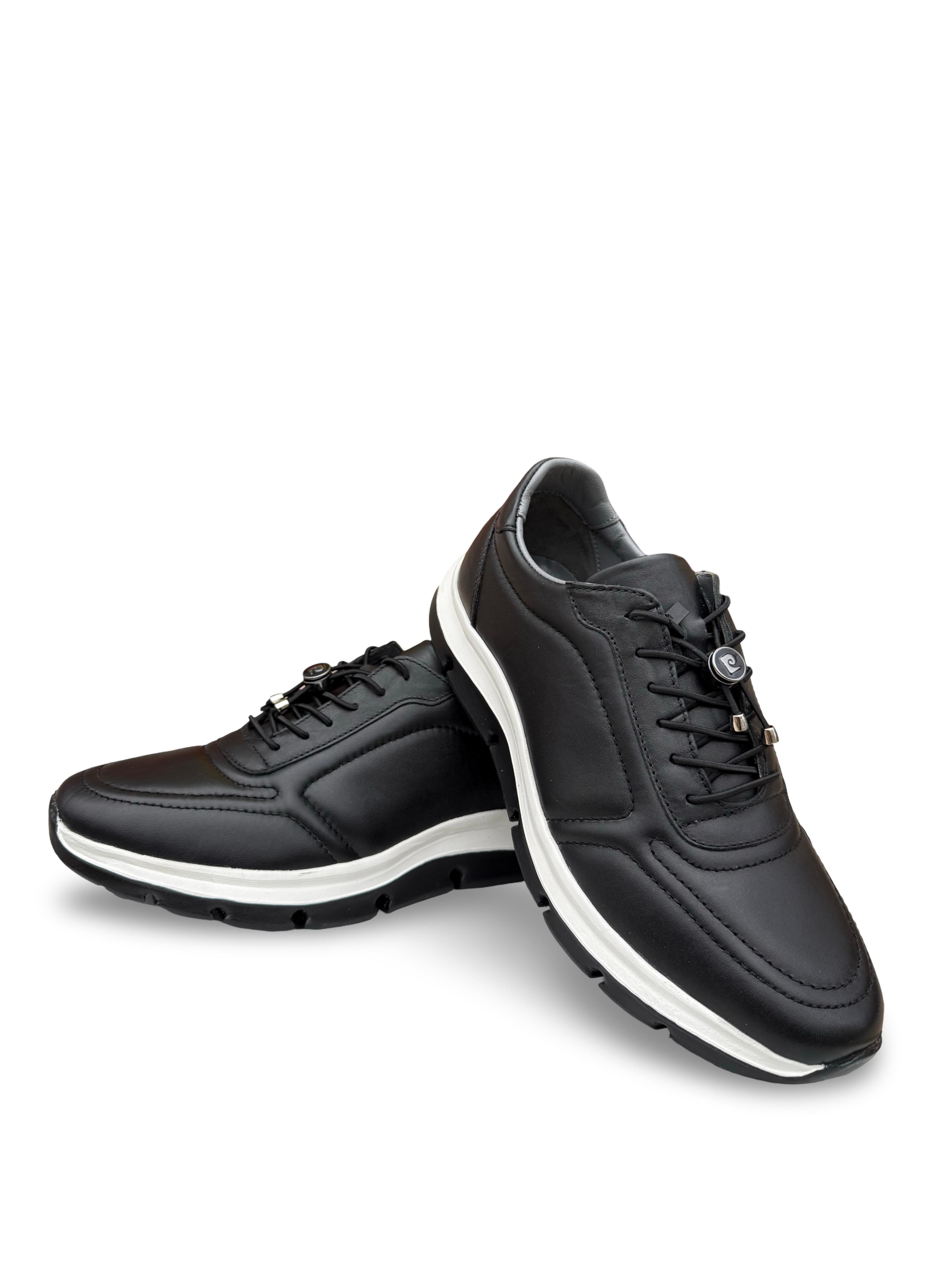 P.Cardin 43255 Hakiki Deri Erkek Comfort Taban Casual Siyah