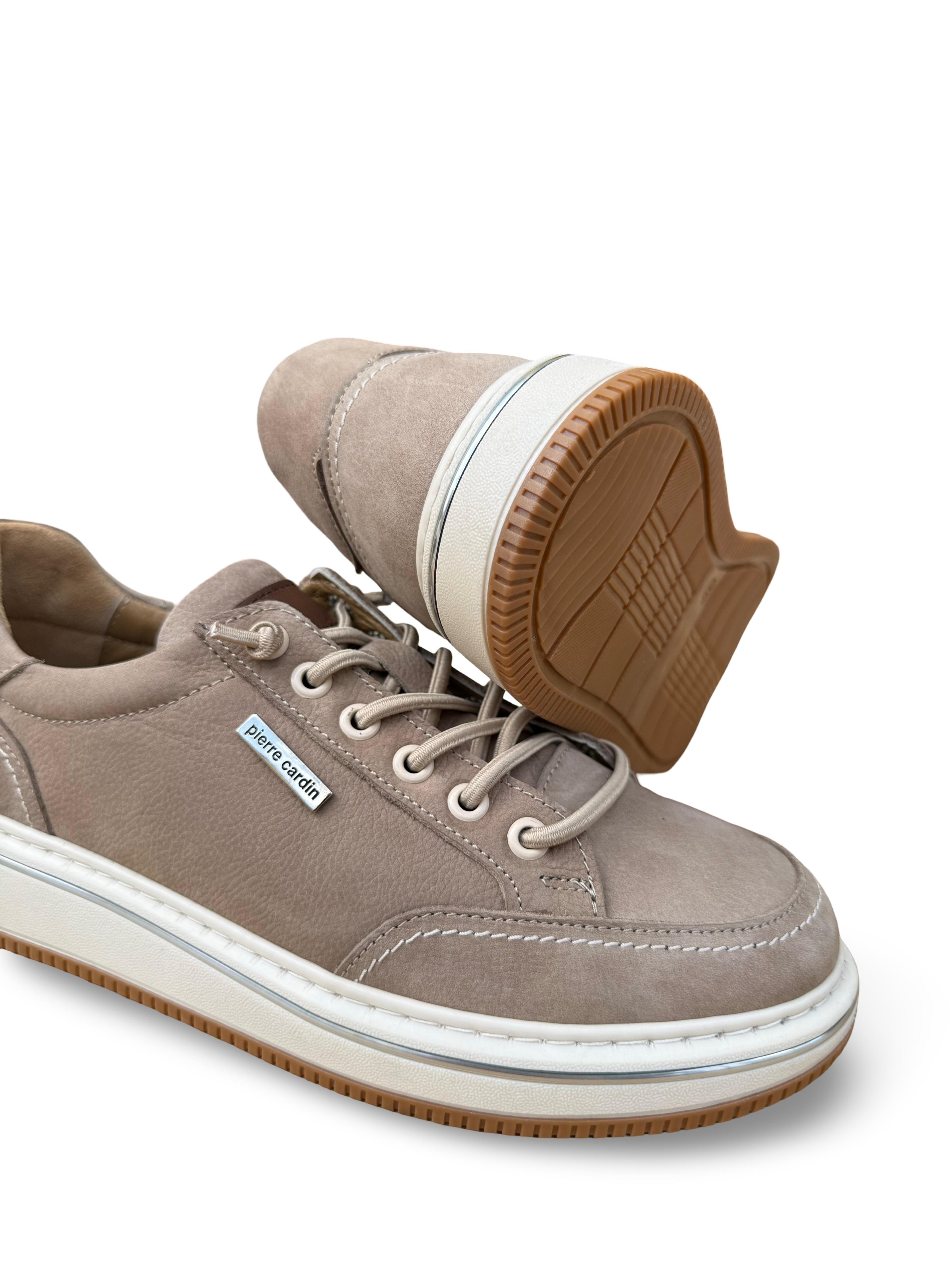 P.Cardin 26904 Hakiki Deri Comfort Taban Erkek Casual Ayakkabı Kum Nubuk