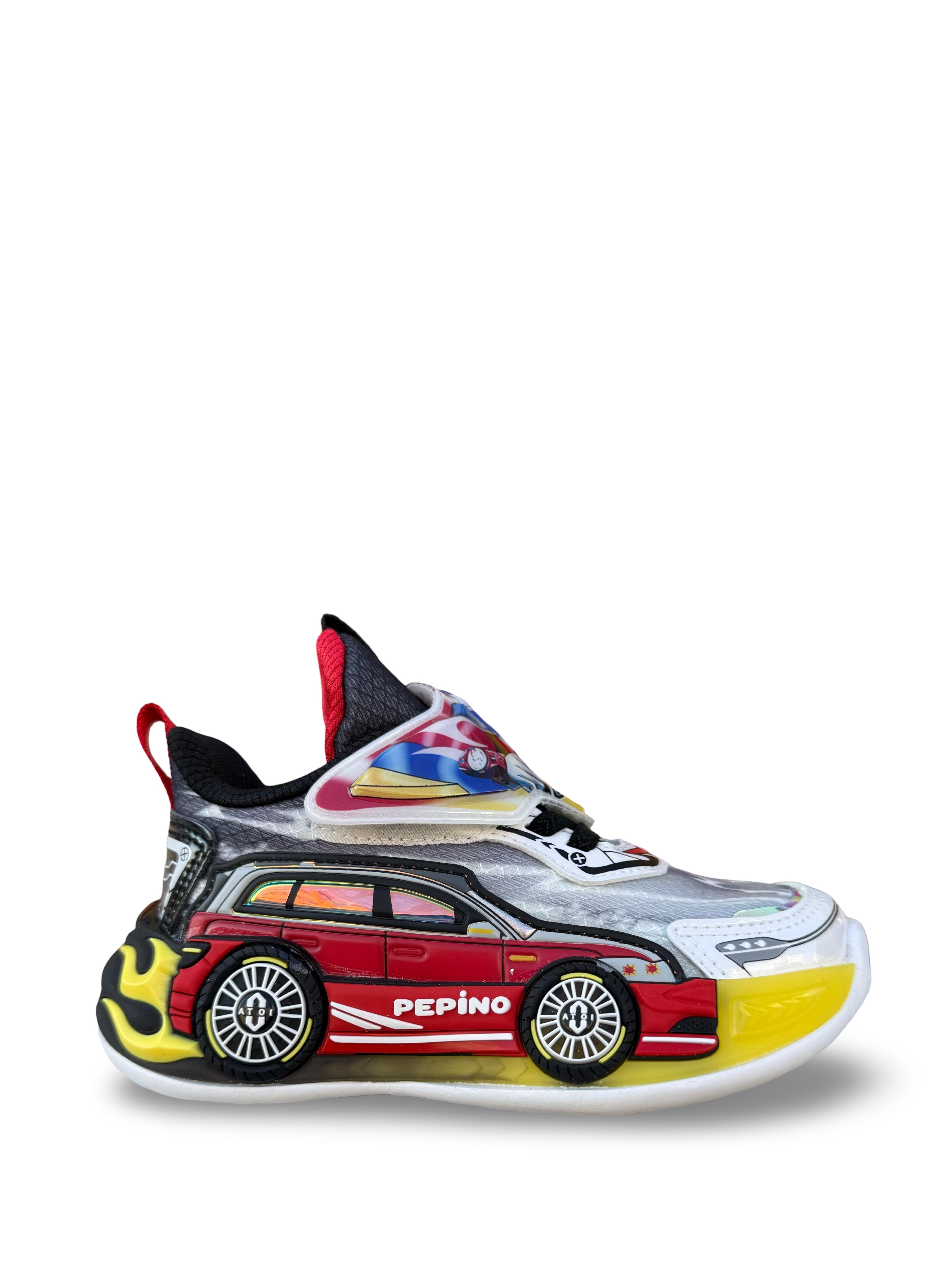 Pepino 2207Ptk Phlon Hafif Taban Cırtlı Işıklı Çocuk Spor Ayakkabı Beyaz