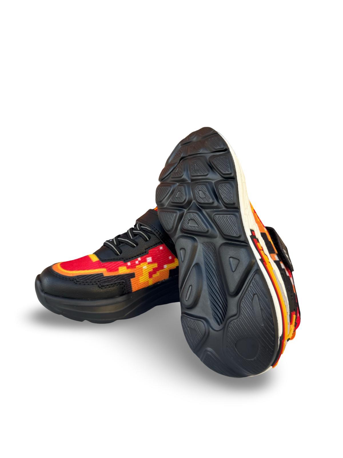 Pepino 2216Ptk Çocuk Rahat Sneaker Siyah Kırmızı