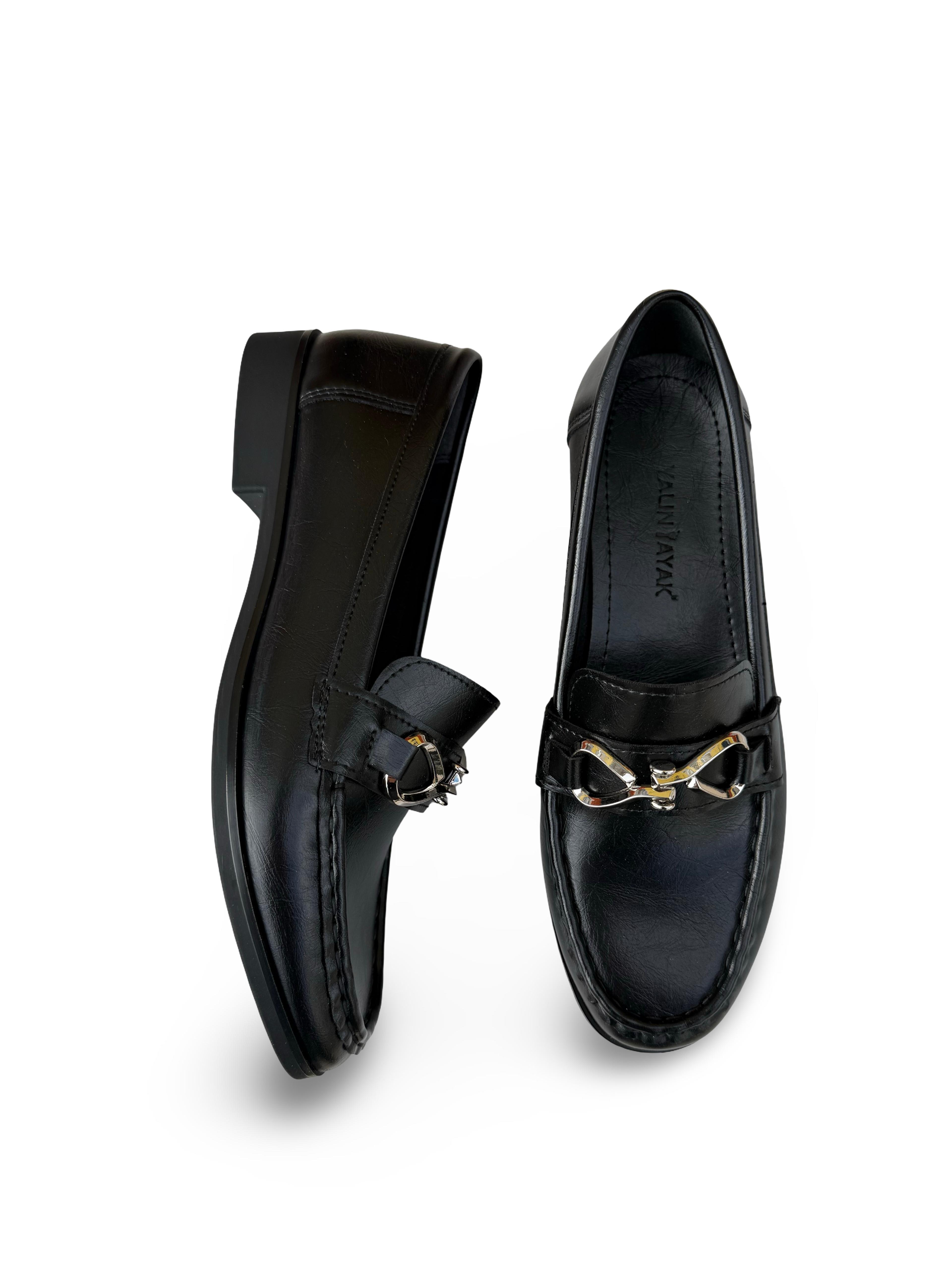 Prt6185 Kadın Loafer Babet Siyah