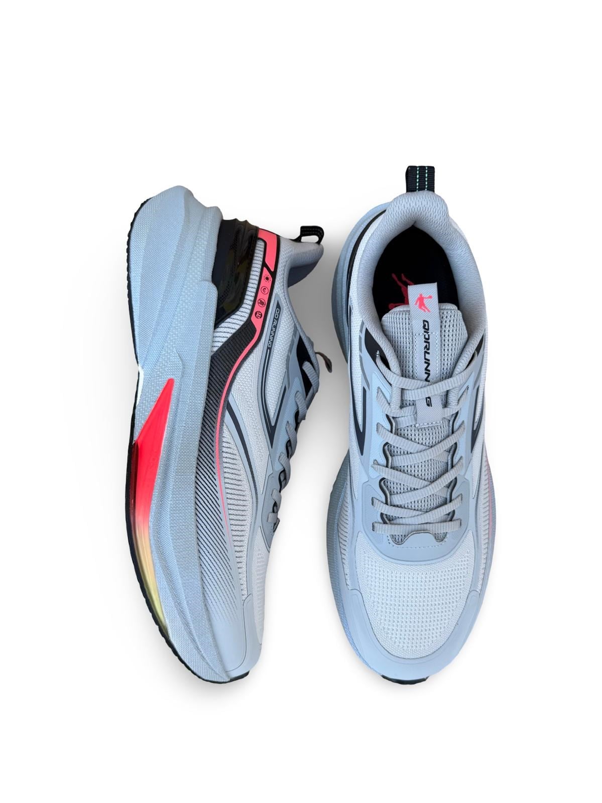 QHB023254210 Büyük Numara Eva Taban Erkek Spor Sneaker Gri