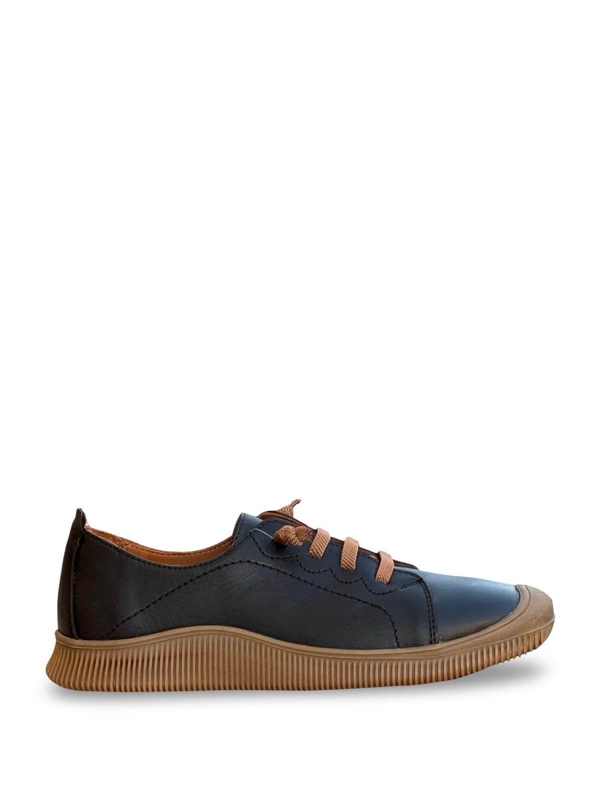 Venüs 2413504Y Hakiki Deri Kadın Sneaker Siyah