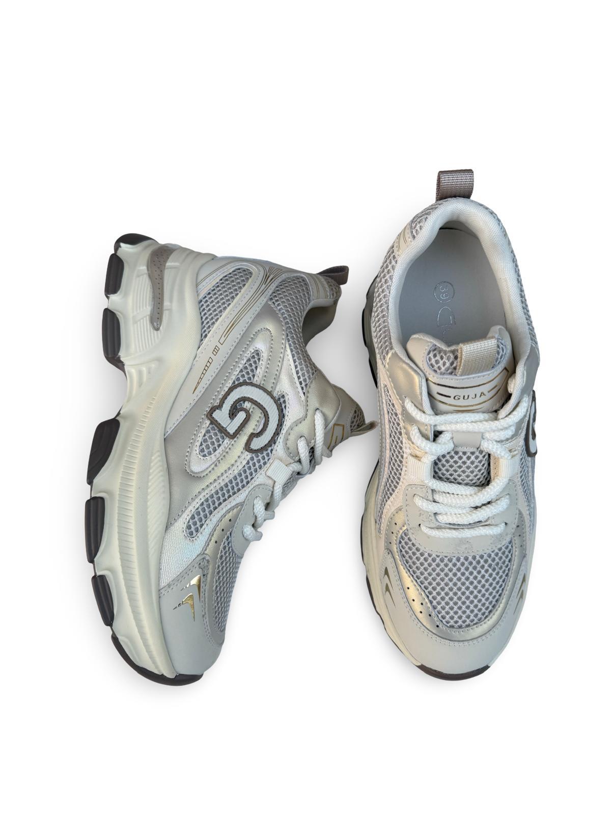 Yalınayak 25Y323 Kadın Aır Taban Sneaker Spor Bej