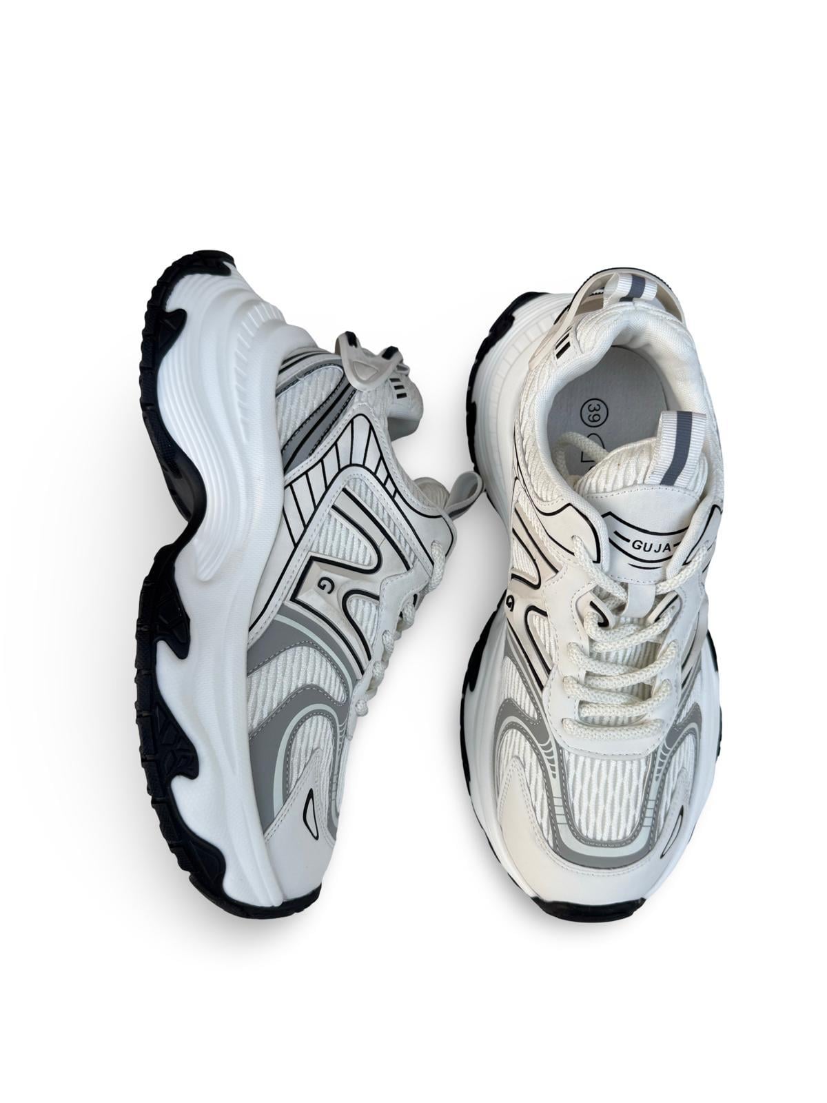 Yalınayak 25Y324 Kadın Yüksek Taban Sneaker Spor Beyaz