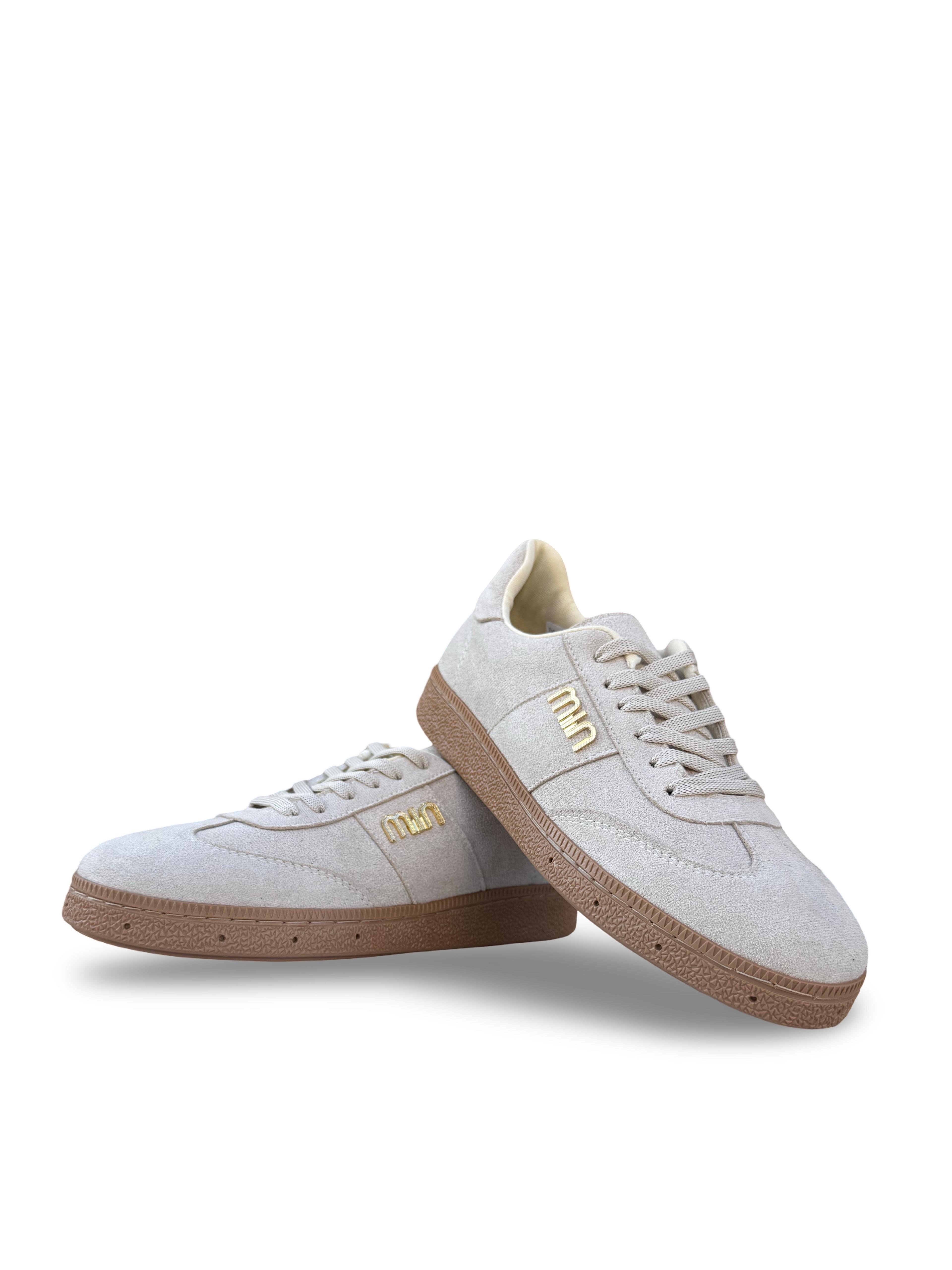 Yalınayak Bdr2025 Kadın Spor Sneaker Bej Süet