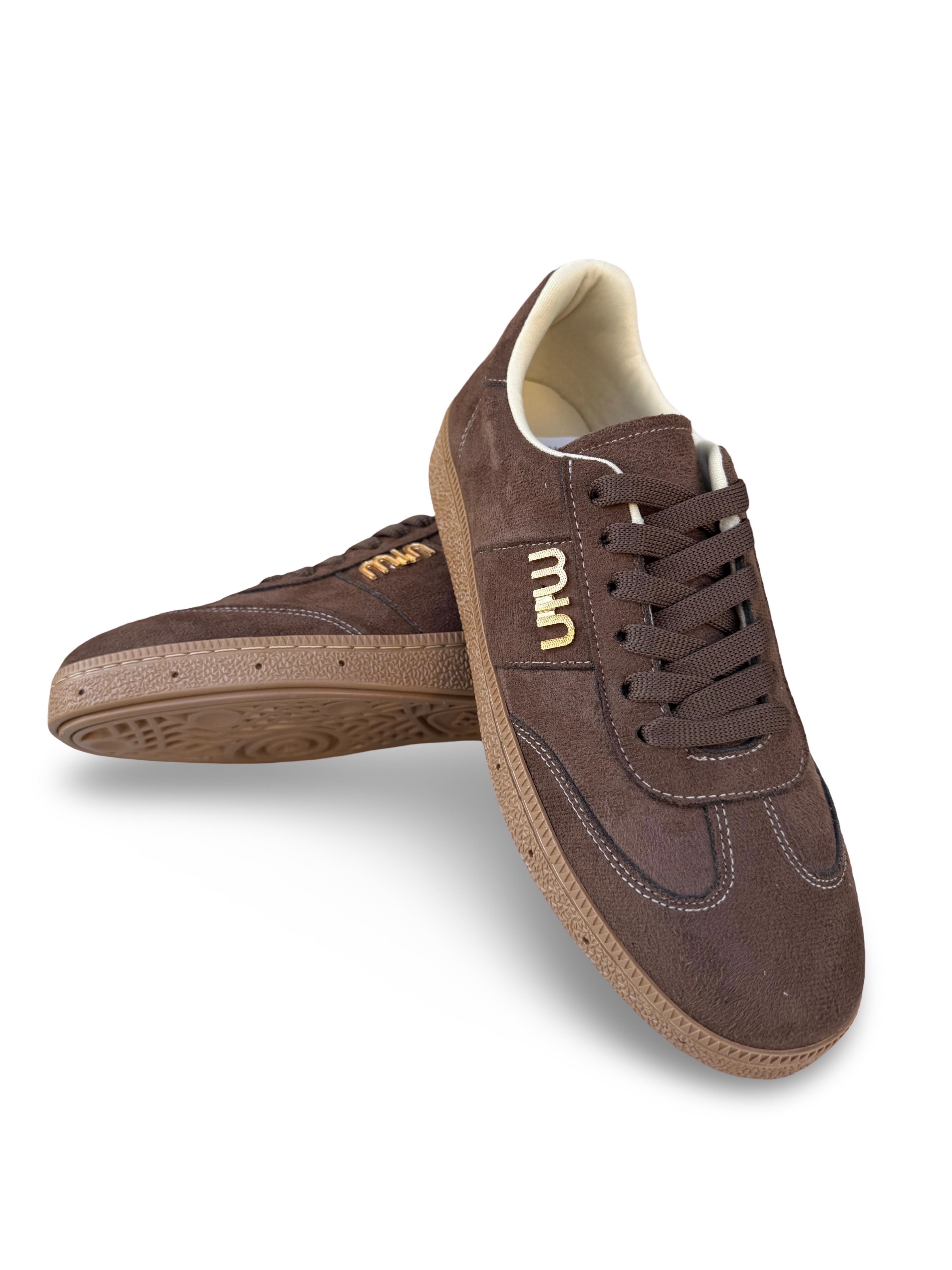 Yalınayak Bdr2025 Kadın Spor Sneaker Kahve Süet