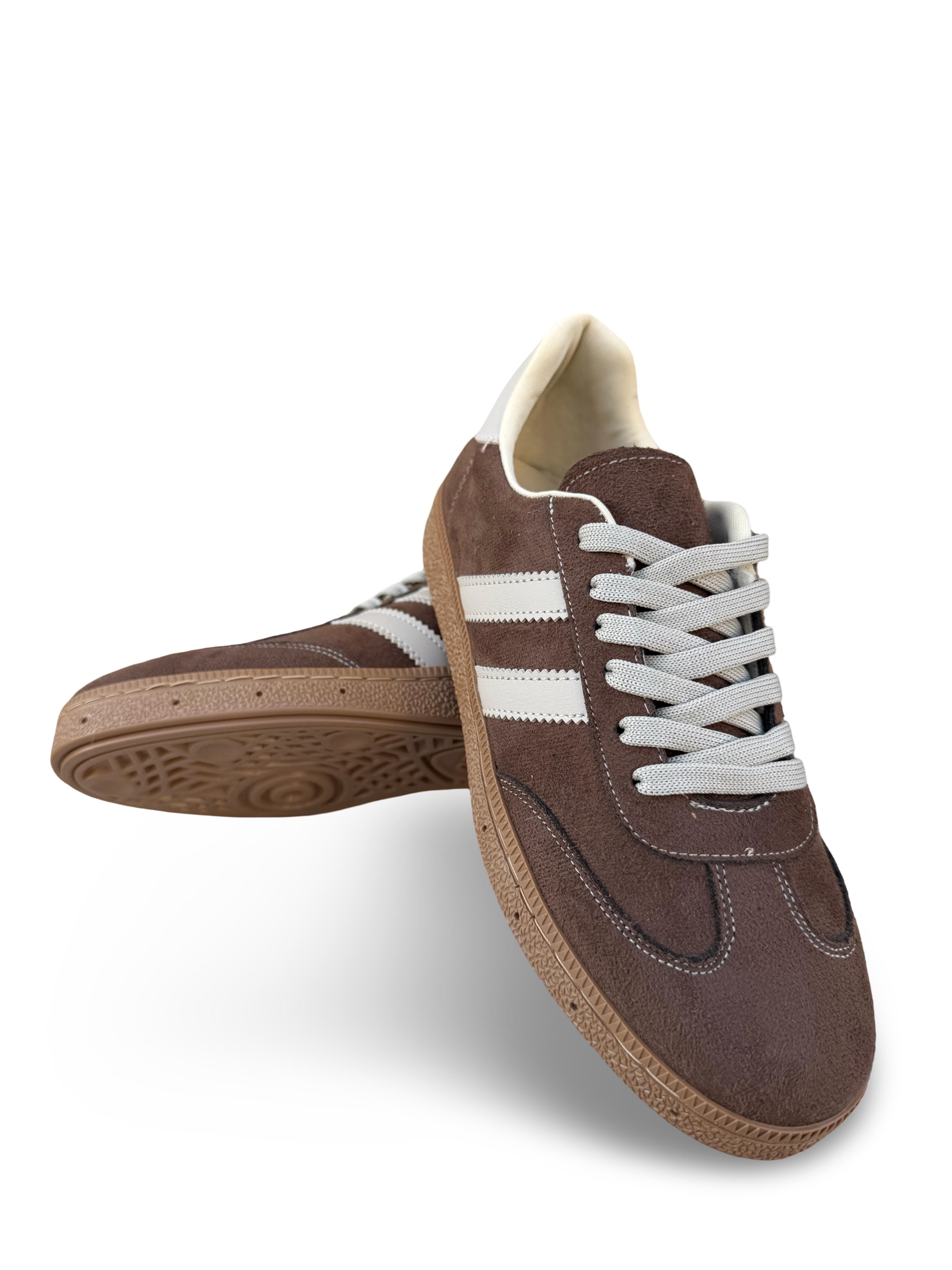 Yalınayak Bdr2027 Kadın Spor Sneaker Kahve Süet