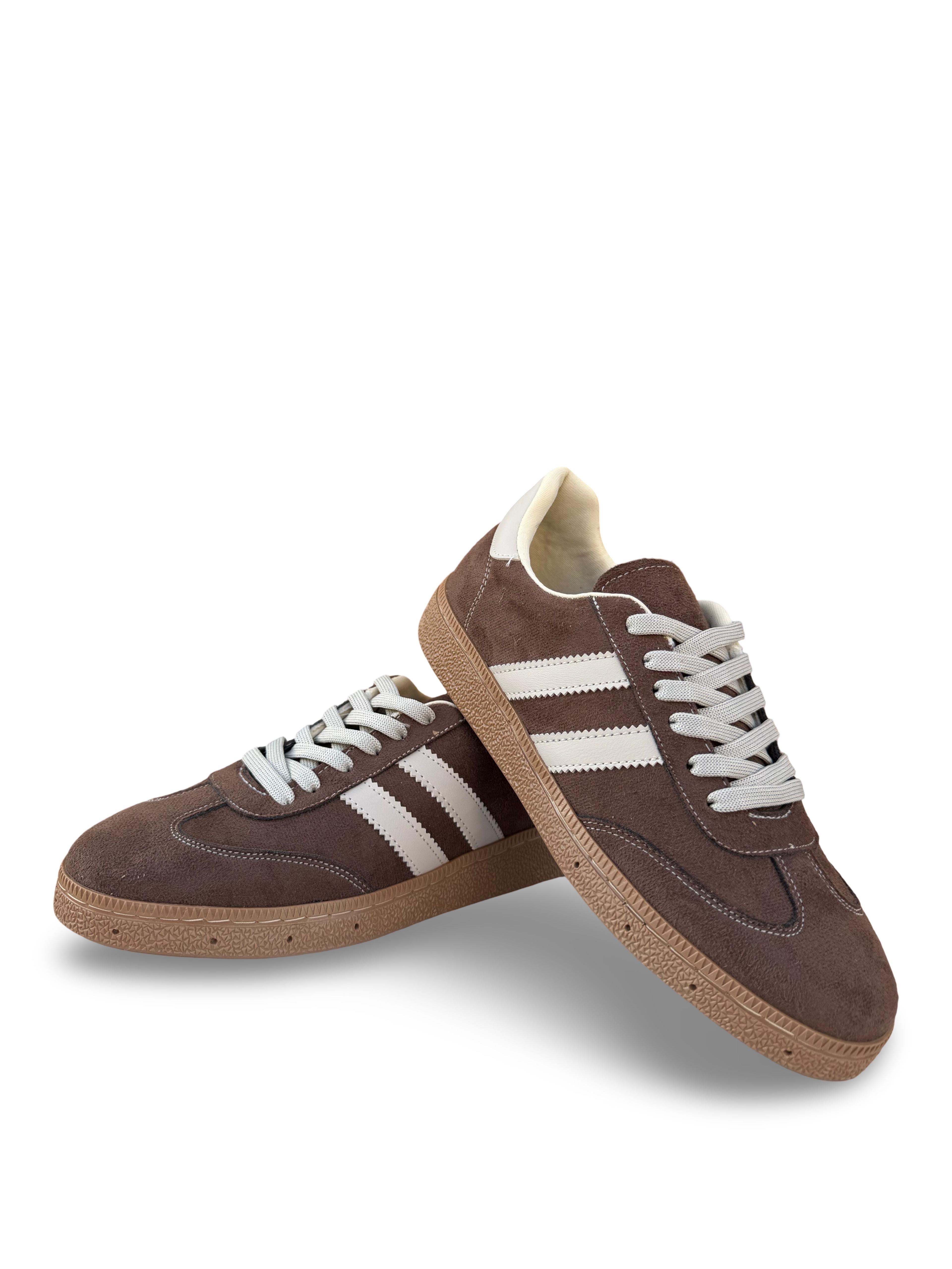 Yalınayak Bdr2027 Kadın Spor Sneaker Kahve Süet