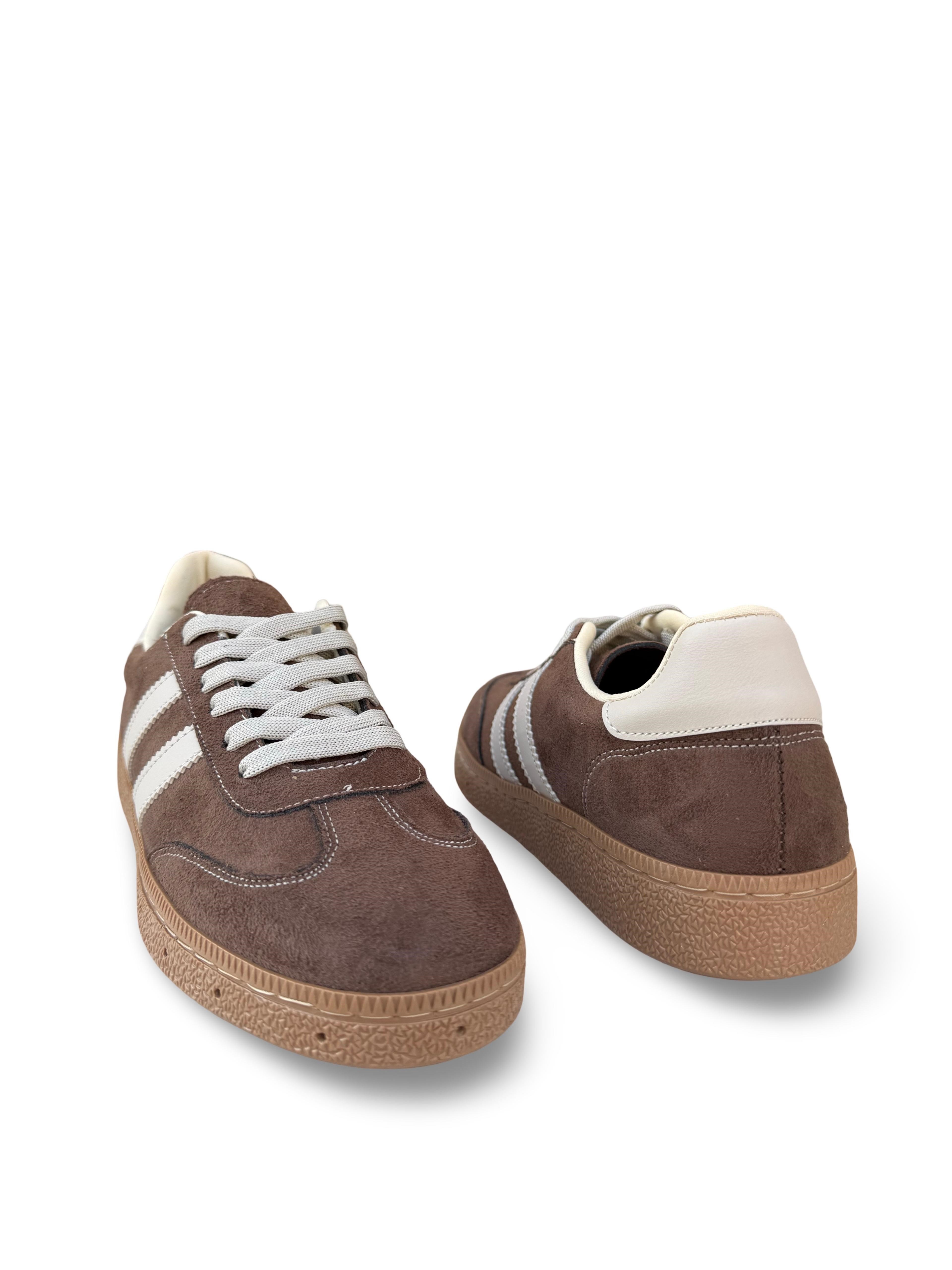 Yalınayak Bdr2027 Kadın Spor Sneaker Kahve Süet