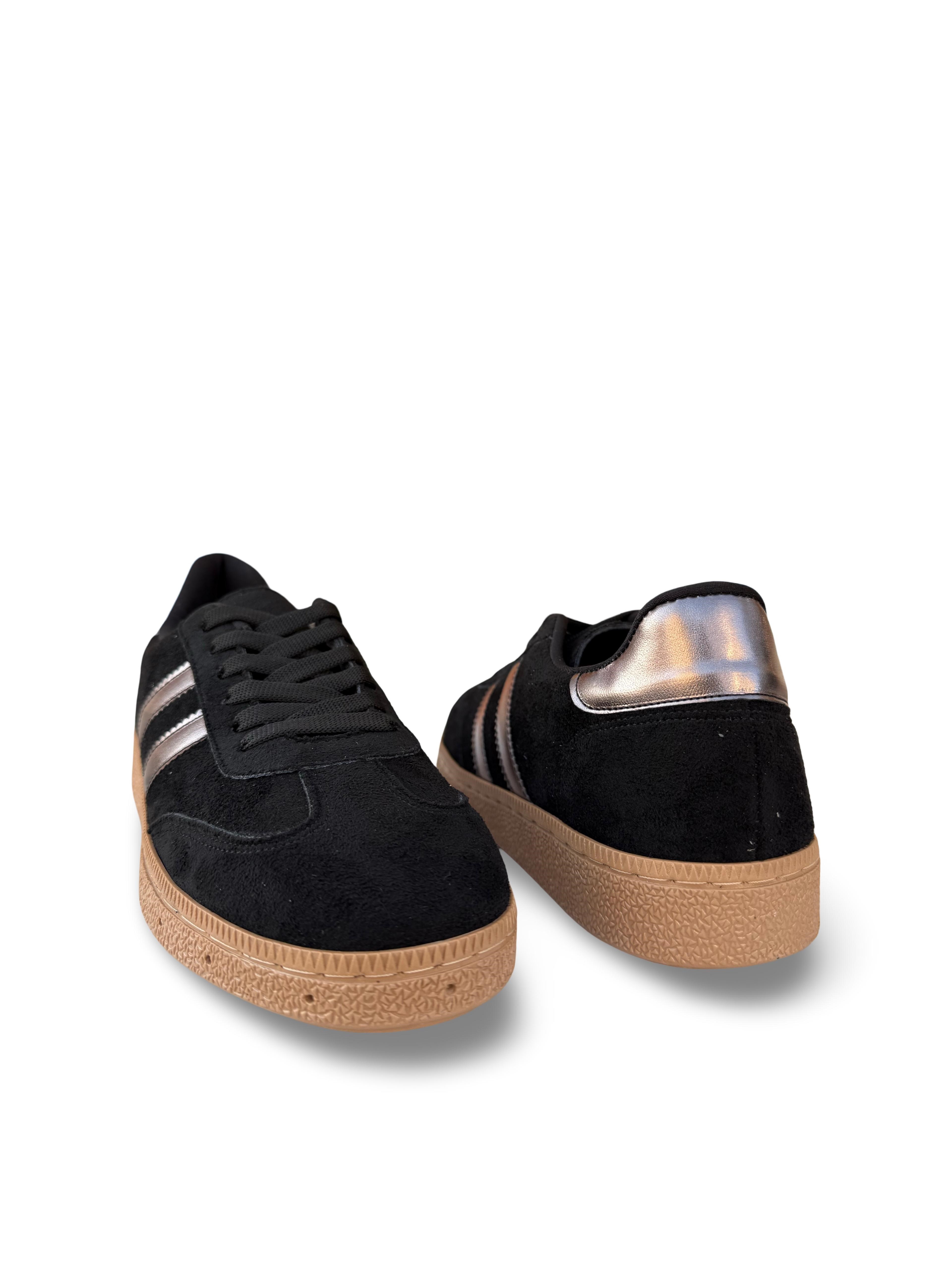 Yalınayak Bdr2027 Kadın Spor Sneaker Siyah Süet