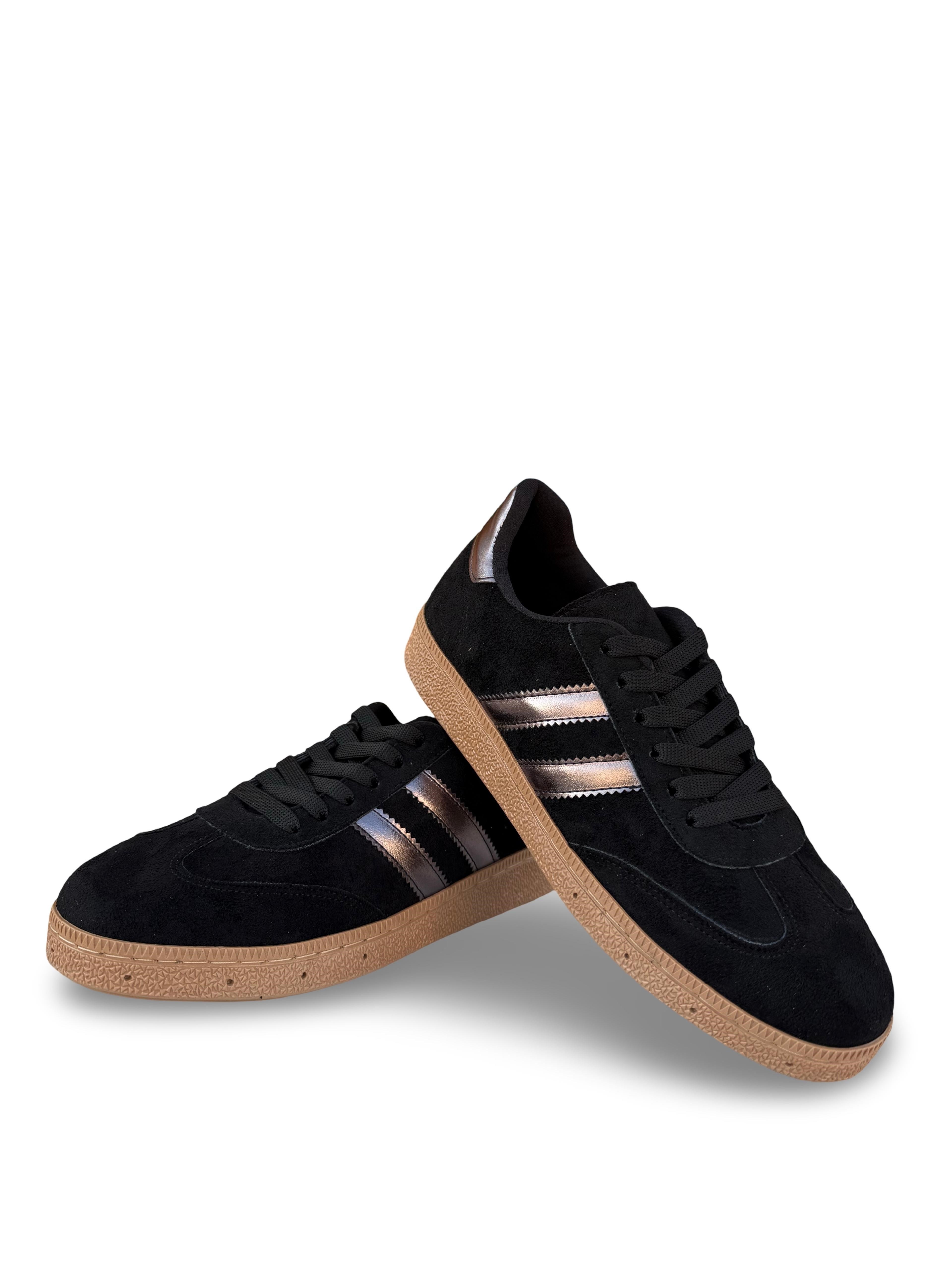 Yalınayak Bdr2027 Kadın Spor Sneaker Siyah Süet