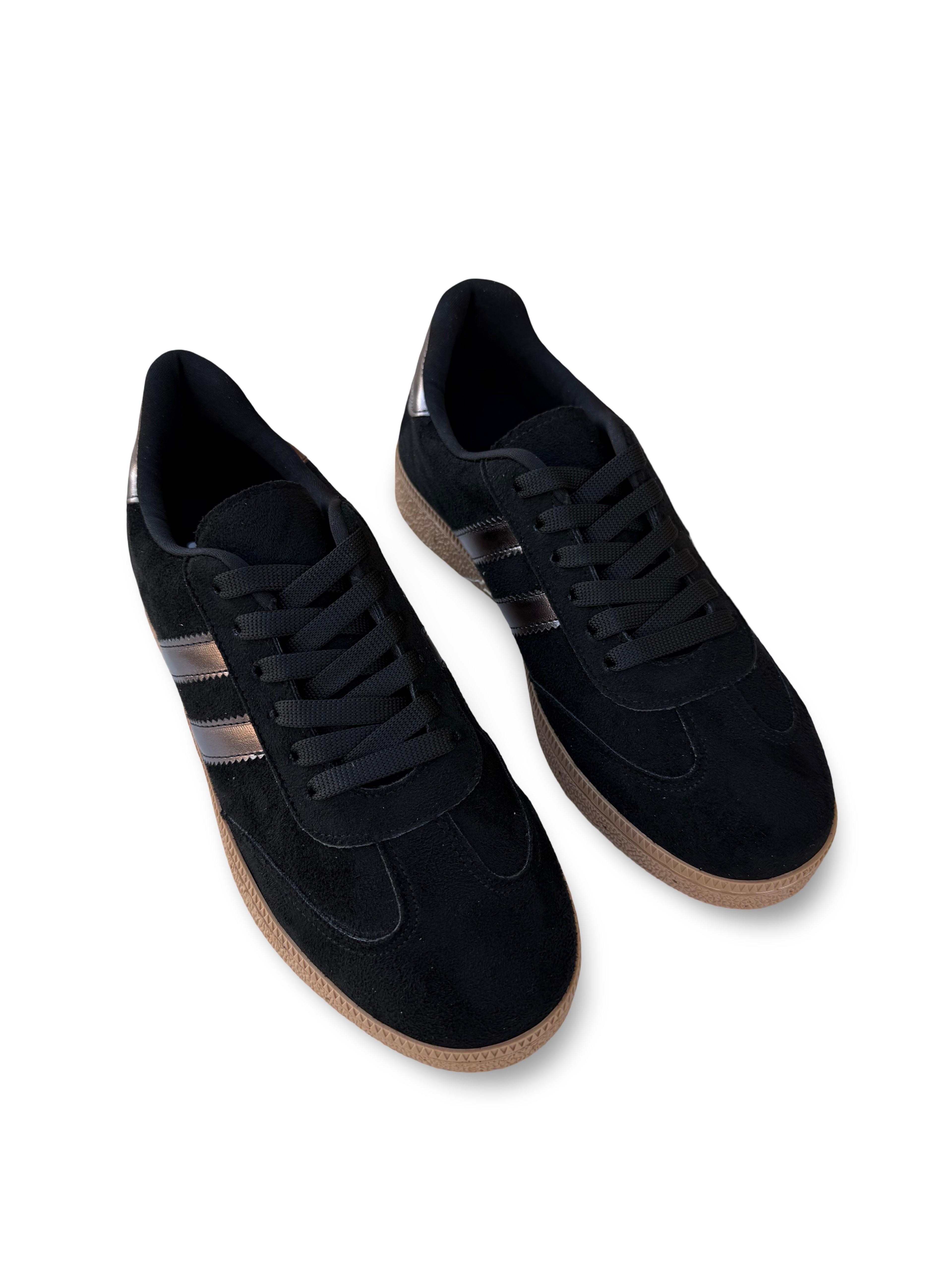 Yalınayak Bdr2027 Kadın Spor Sneaker Siyah Süet