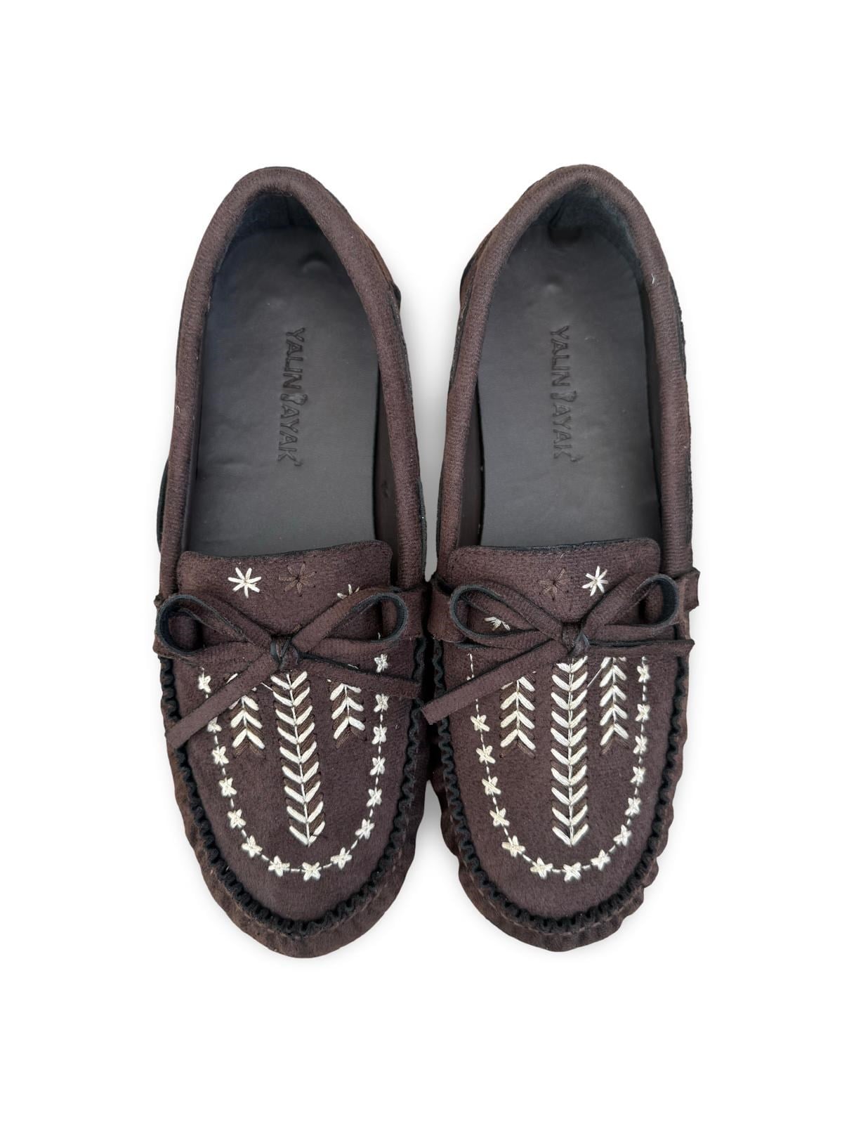 Yalınayak Bdr850 Kadın Loafer Günlük Ayakkabı Kahve Süet