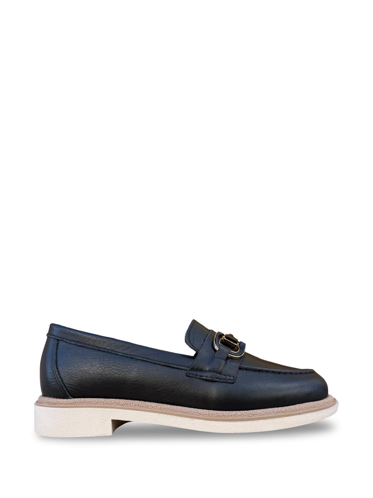 Yalınayak Blbl1556 Hakiki Deri Kadın Loafer & Babet Siyah