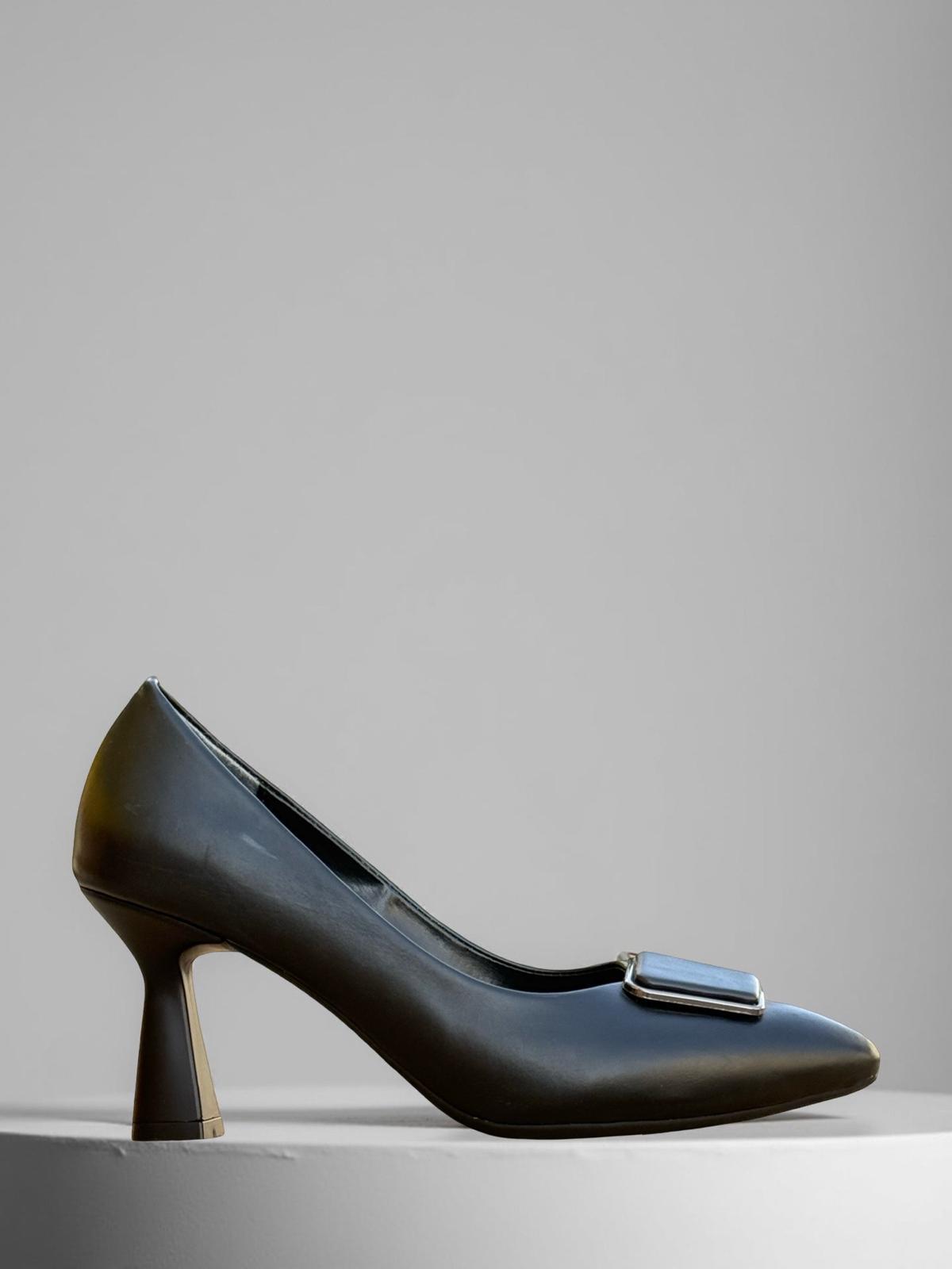 Yalınayak Lpy1104 Tokalı Kadın Stiletto Siyah