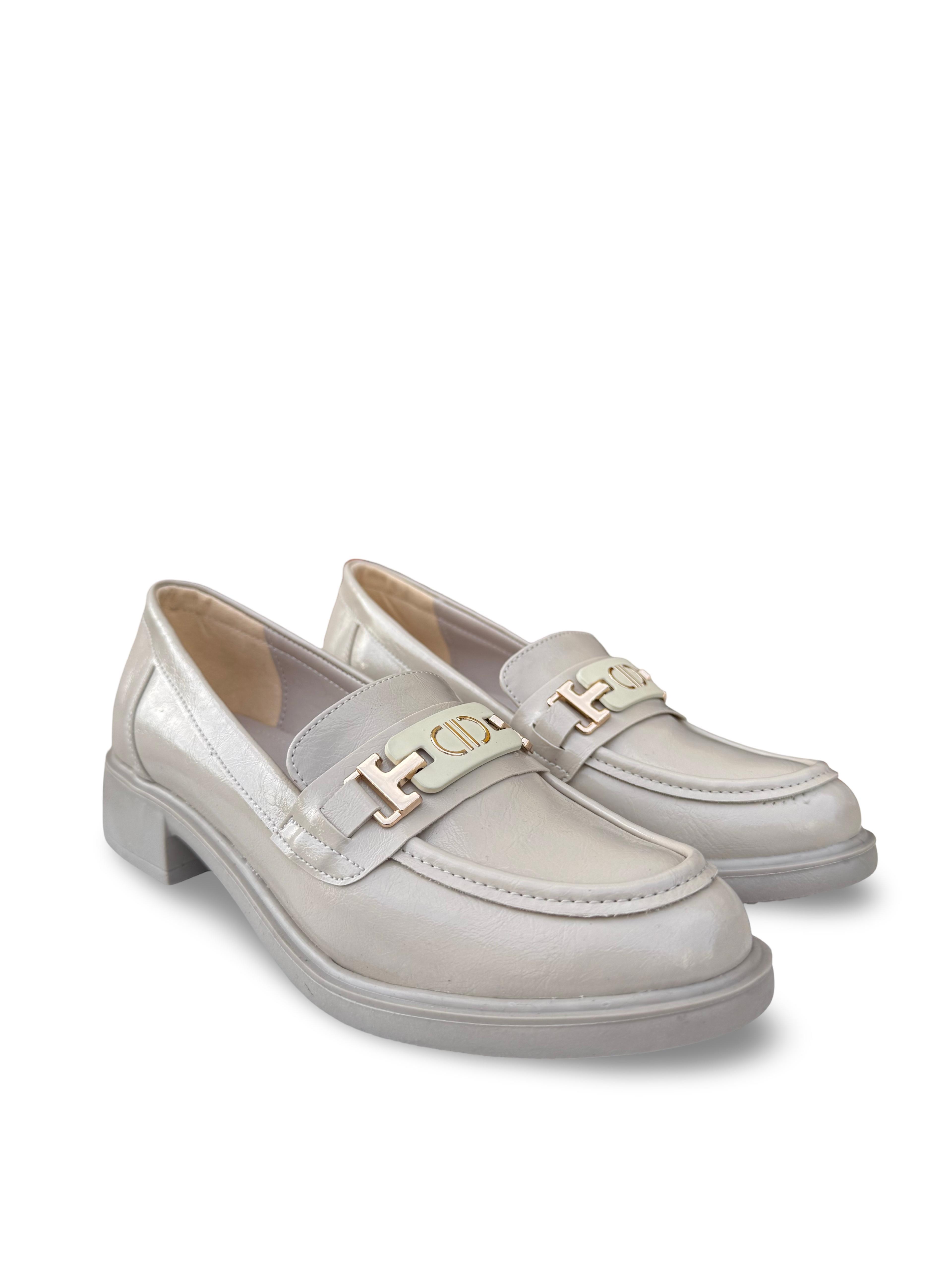Yalınayak Lpy1261 Rugan Kadın Loafer & Babet Bej Rugan