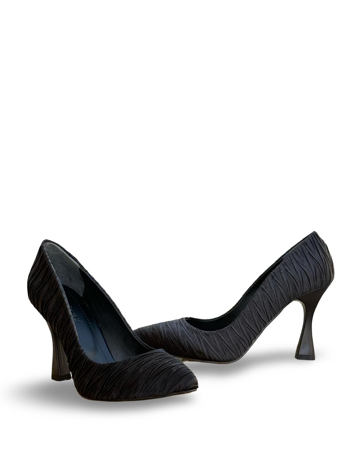 Yalınayak Lpy1303 Paraşüt Kumaş Kadın Stiletto Siyah