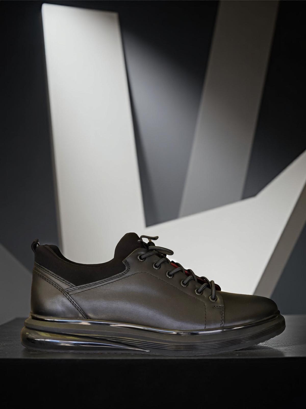 Yalınayak M18366M Hakiki Deri Aır Taban Erkek Benfıca Sneakers & Klasik Siyah