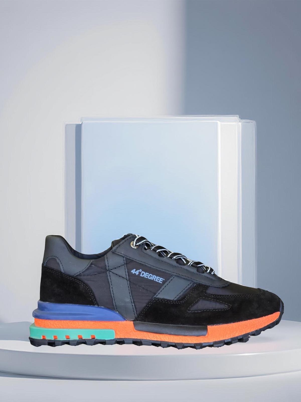 Yalınayak M20354 Hakiki Deri Erkek Aır Taban Sneakers & Spor Siyah