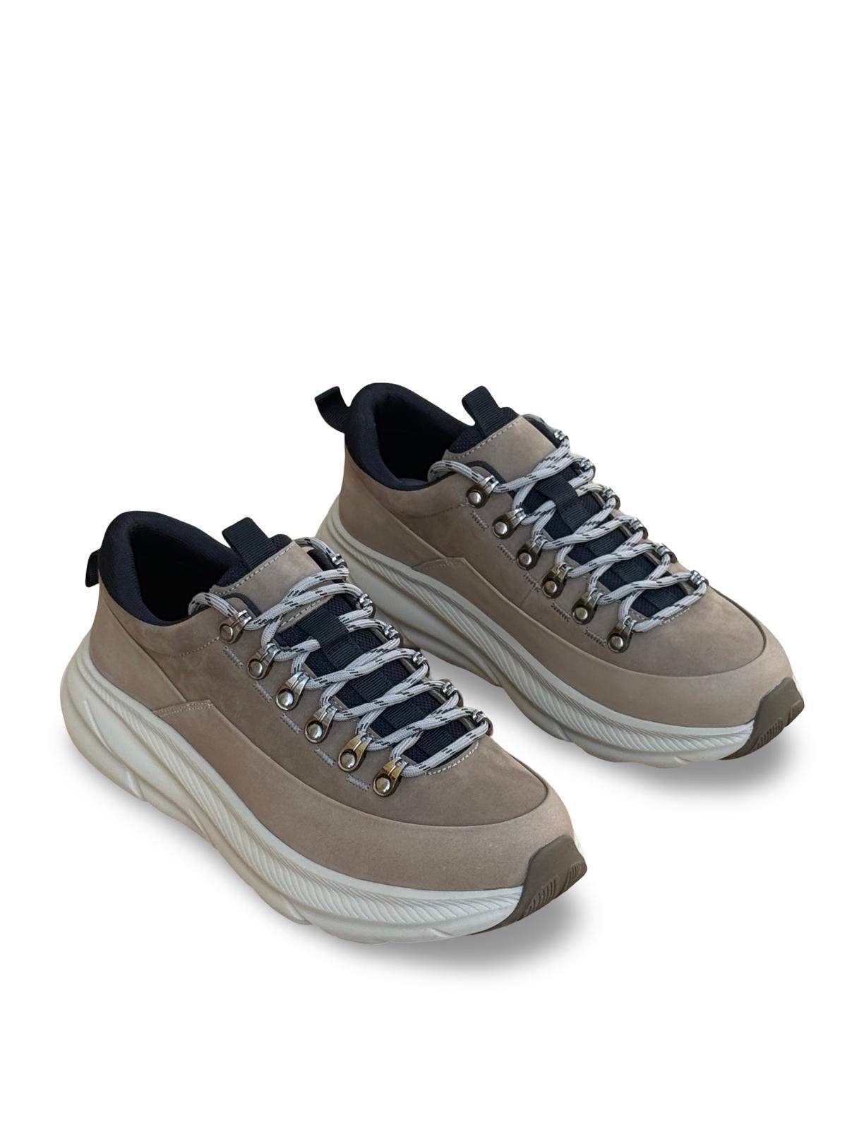 Yalınayak M22628 Hakiki Deri Comfort Taban Erkek Casual Vizon