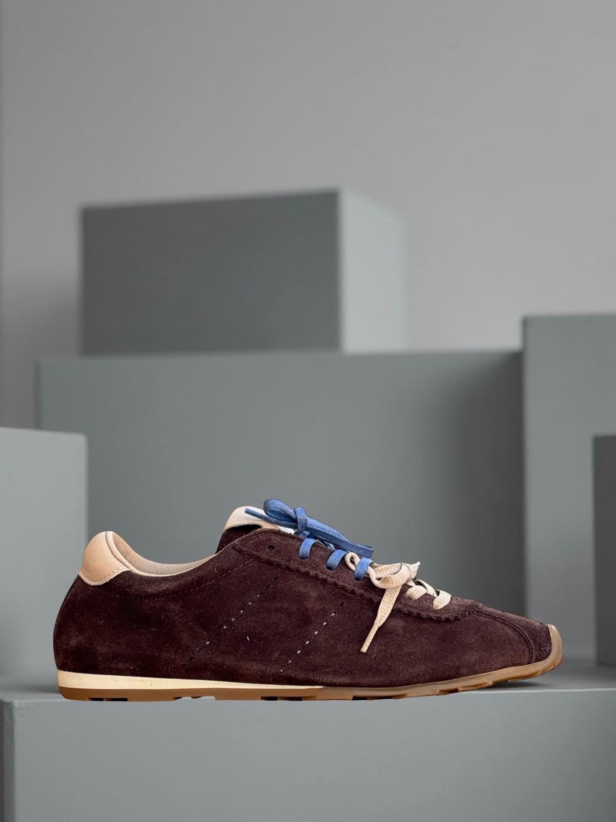 Yalınayak Mrs33116  Kadın Sneakers Ayakkabı Kahve Nubuk
