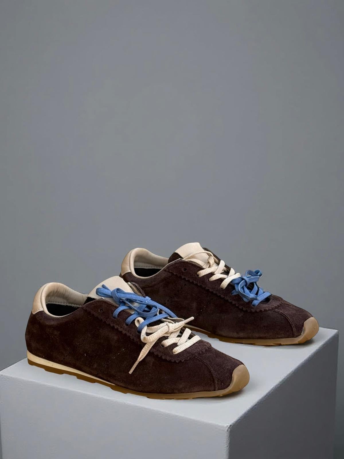 Yalınayak Mrs33116  Kadın Sneakers Ayakkabı Kahve Nubuk