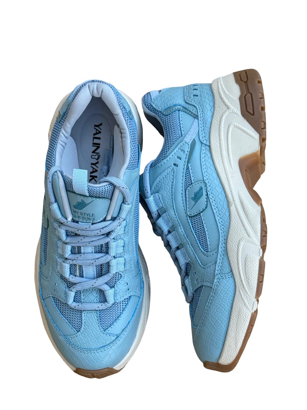 Yalınayak mrs34142  Kadın Sneaker Ayakkabı Mavi