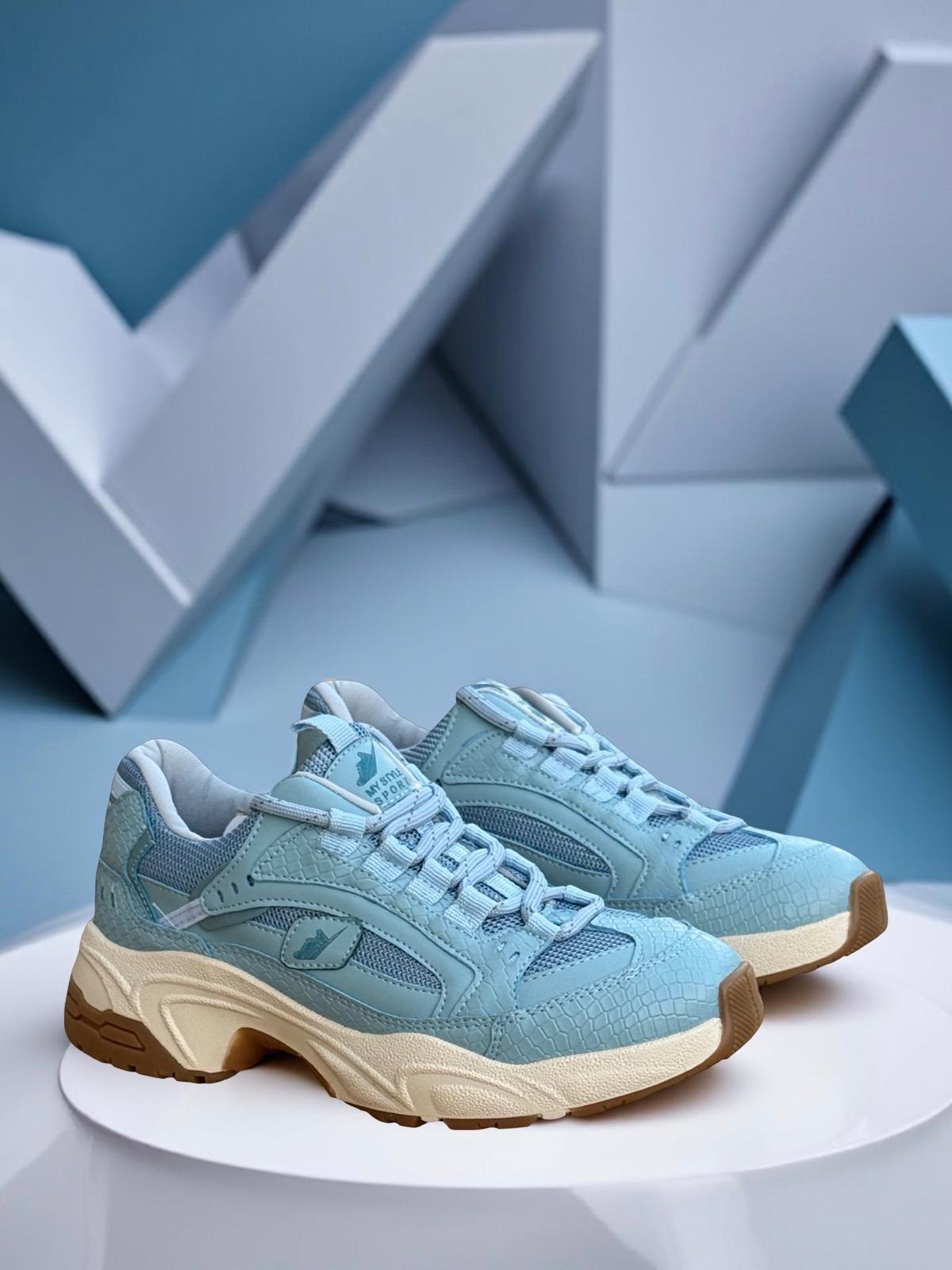 Yalınayak mrs34142  Kadın Sneaker Ayakkabı Mavi