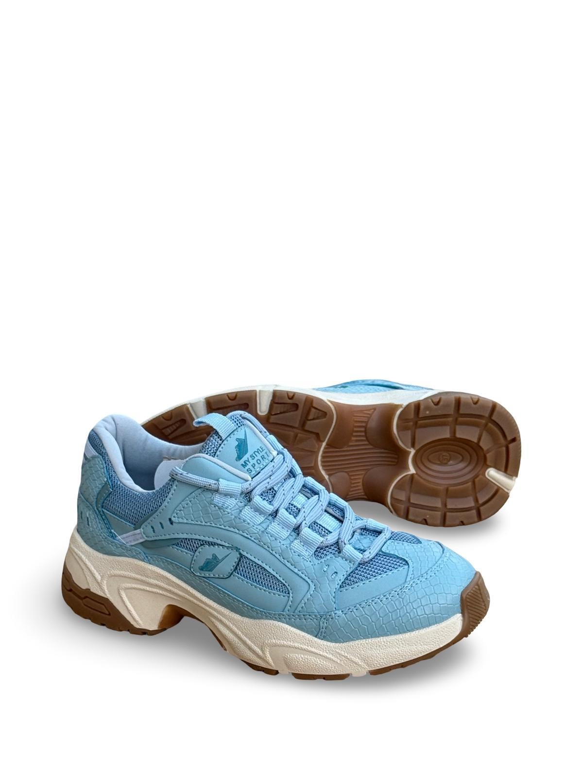 Yalınayak mrs34142  Kadın Sneaker Ayakkabı Mavi
