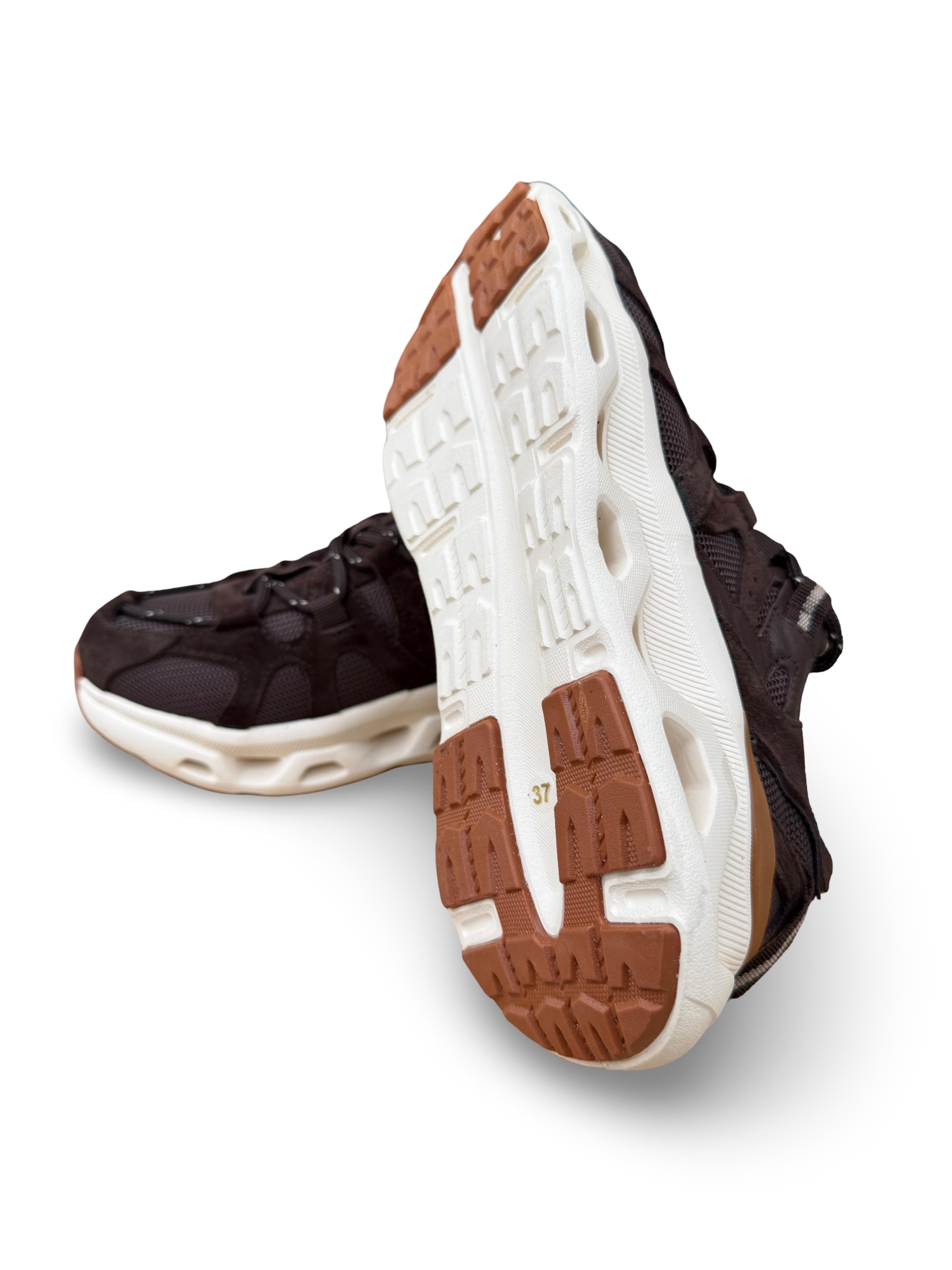 Yalınayak Mrs41128 Hakiki Deri Unisex Sneaker Kahve