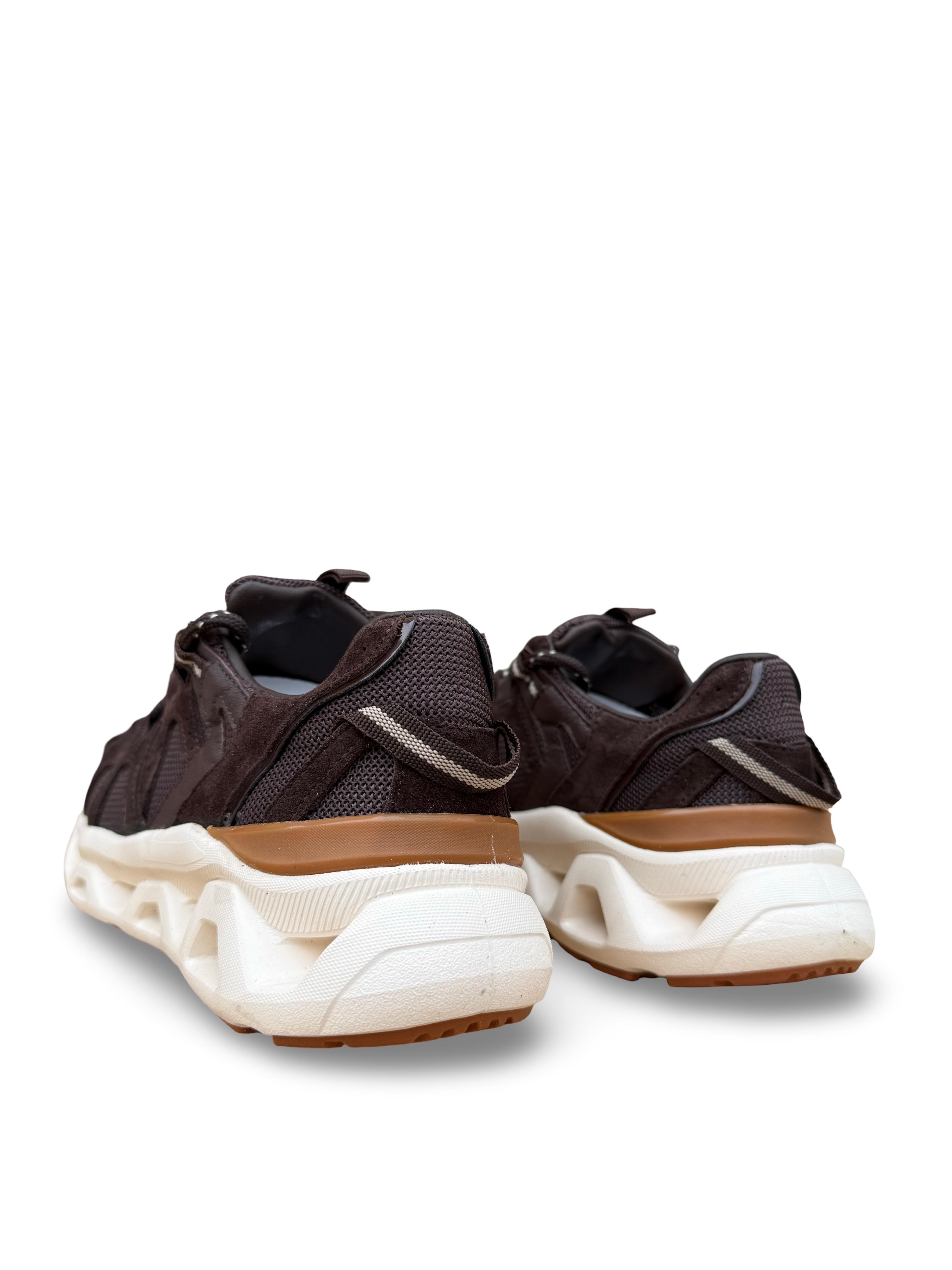 Yalınayak Mrs41128 Hakiki Deri Unisex Sneaker Kahve