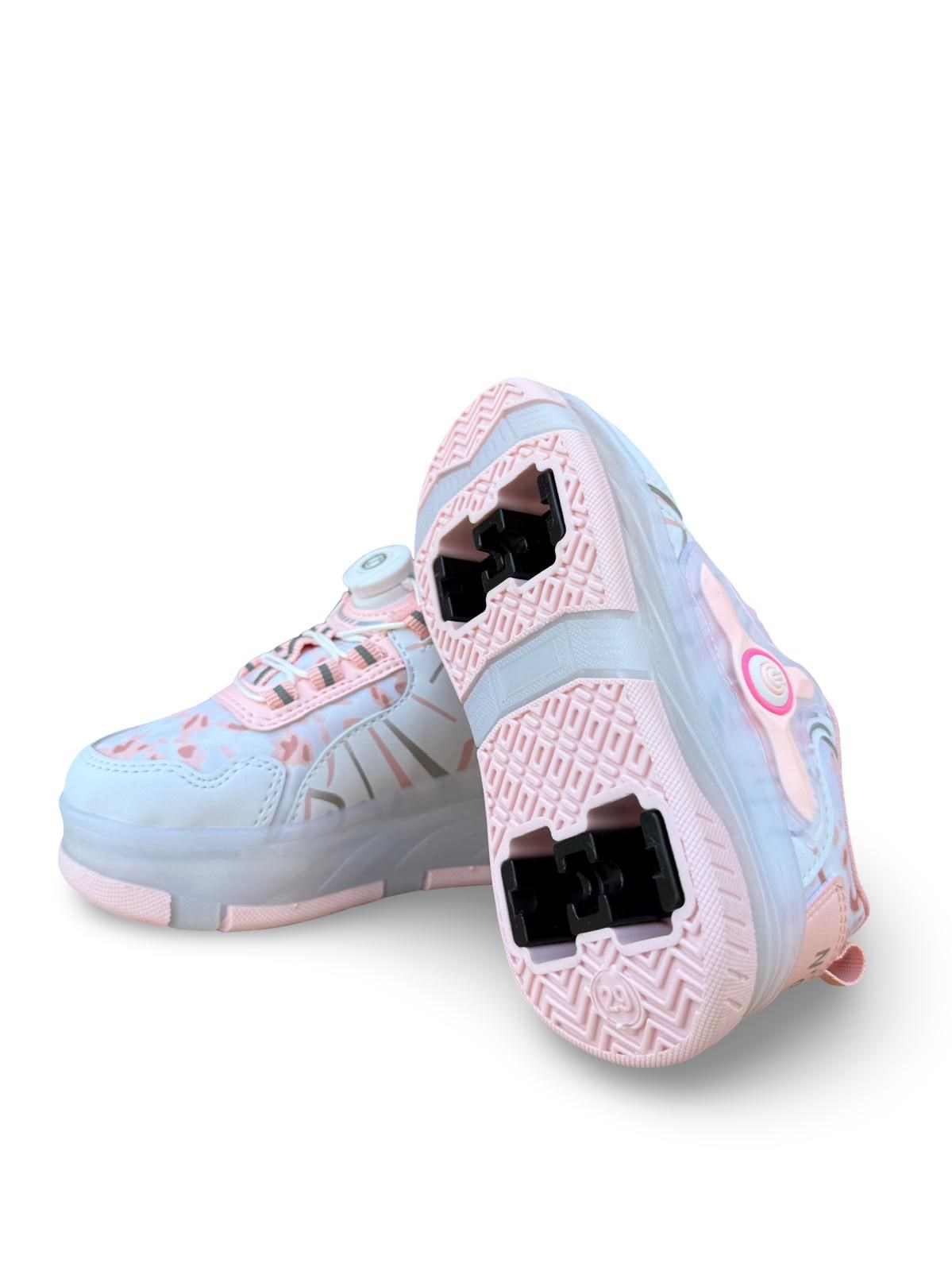 Yalınayak Nd029Flt Akıllı Bağıcık Paten Çocuk Ayakkabı Pembe