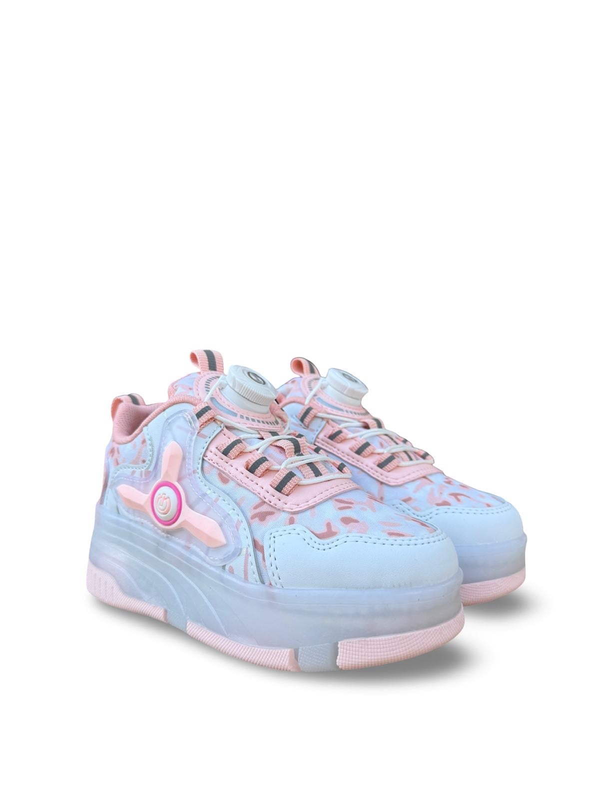 Yalınayak Nd029Flt Akıllı Bağıcık Paten Çocuk Ayakkabı Pembe