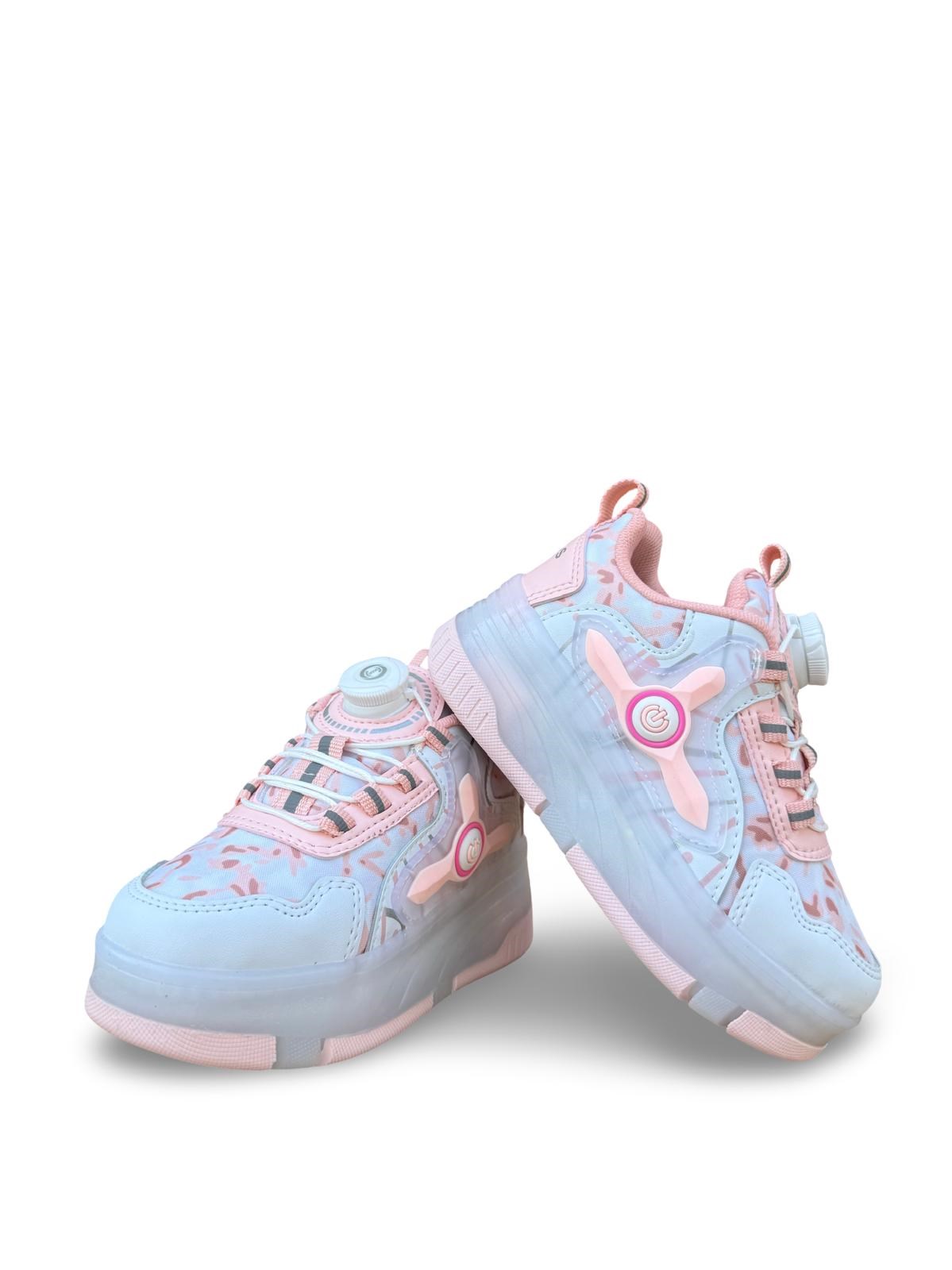 Yalınayak Nd029Flt Akıllı Bağıcık Paten Çocuk Ayakkabı Pembe