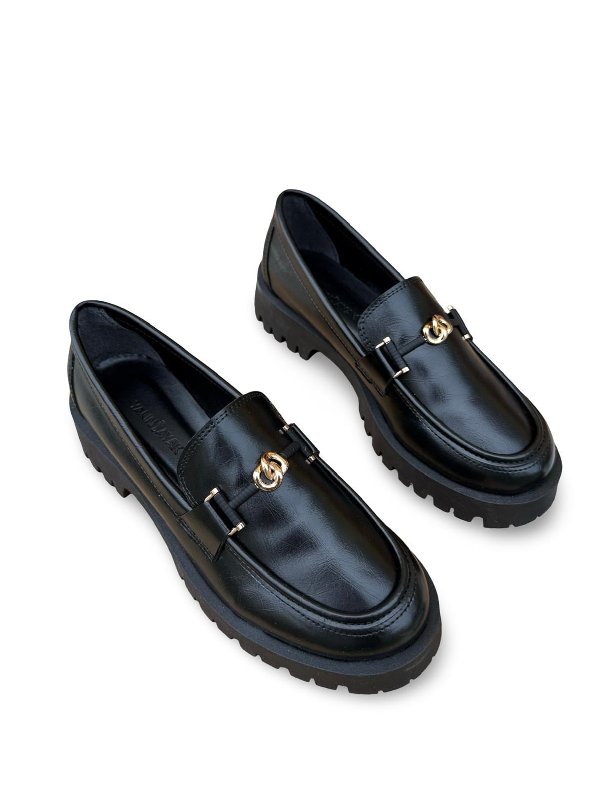 Yalınayak Prt32 Kadın Loafer Babet Siyah