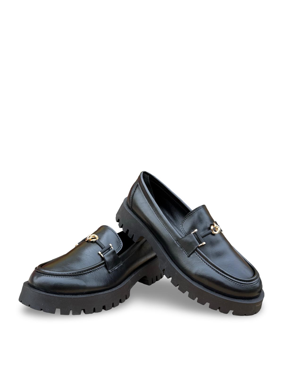 Yalınayak Prt32 Kadın Loafer Babet Siyah