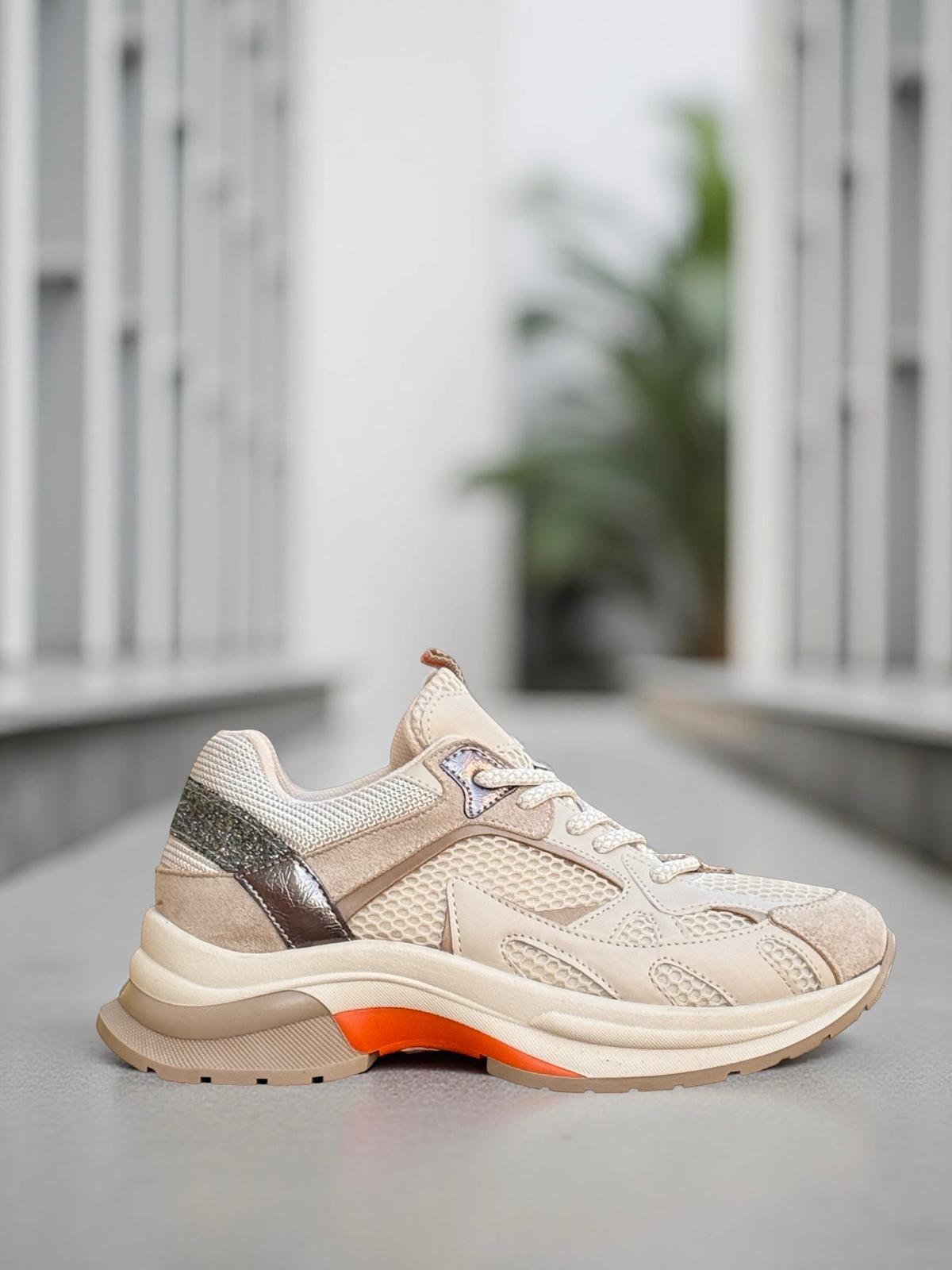 Yalınayak Sms30170  Kadın Sneakers Ayakkabı BEJ ROZ