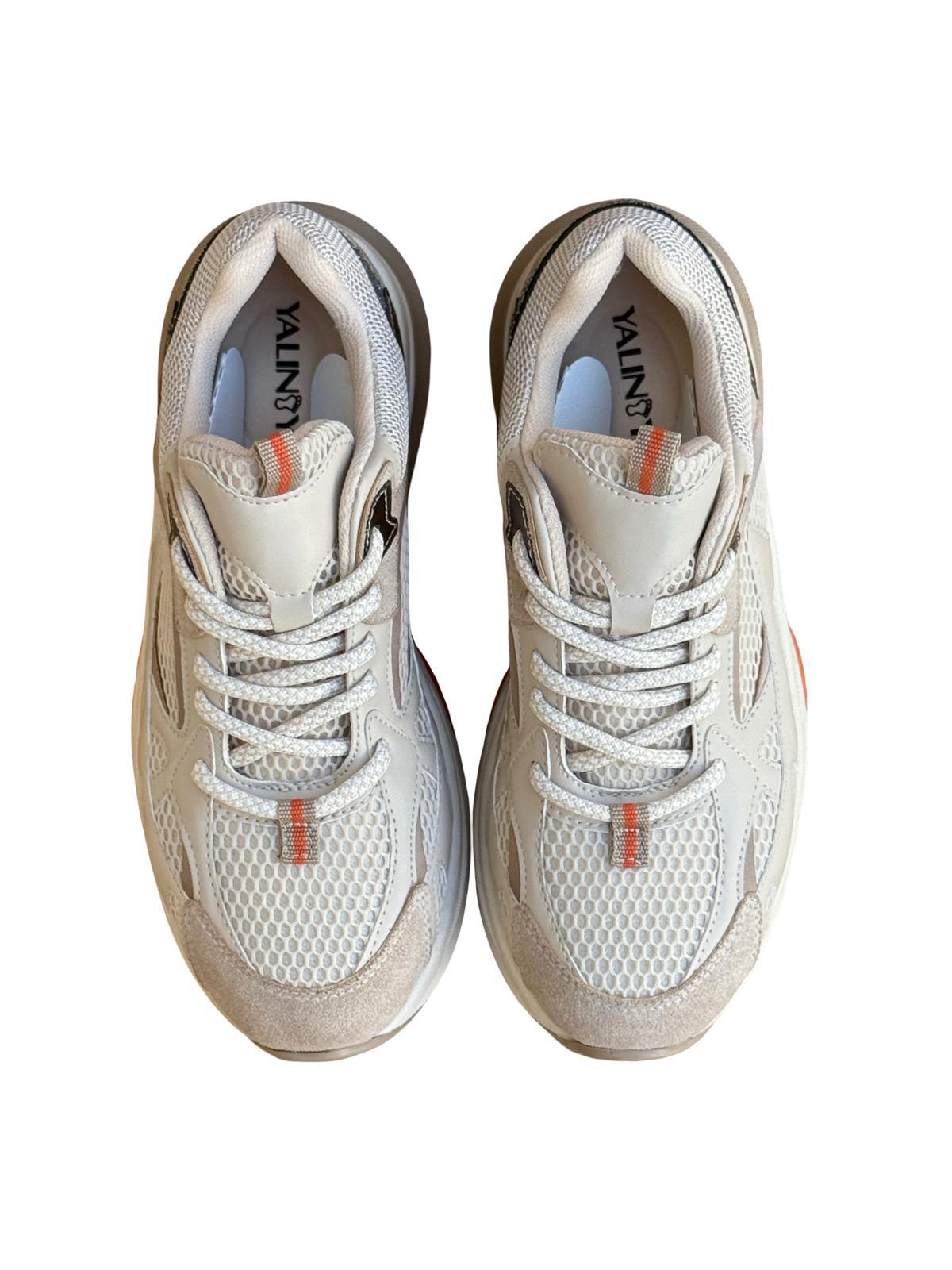 Yalınayak Sms30170  Kadın Sneakers Ayakkabı BEJ ROZ