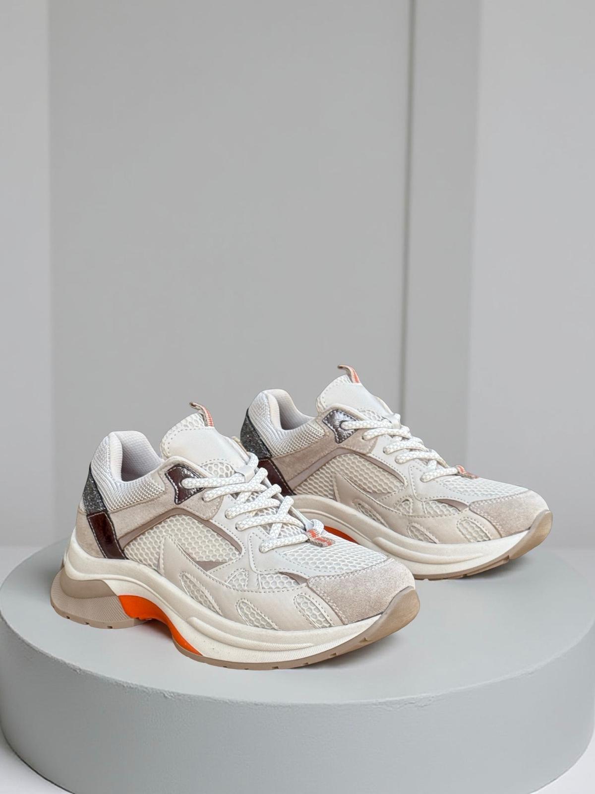 Yalınayak Sms30170  Kadın Sneakers Ayakkabı BEJ ROZ