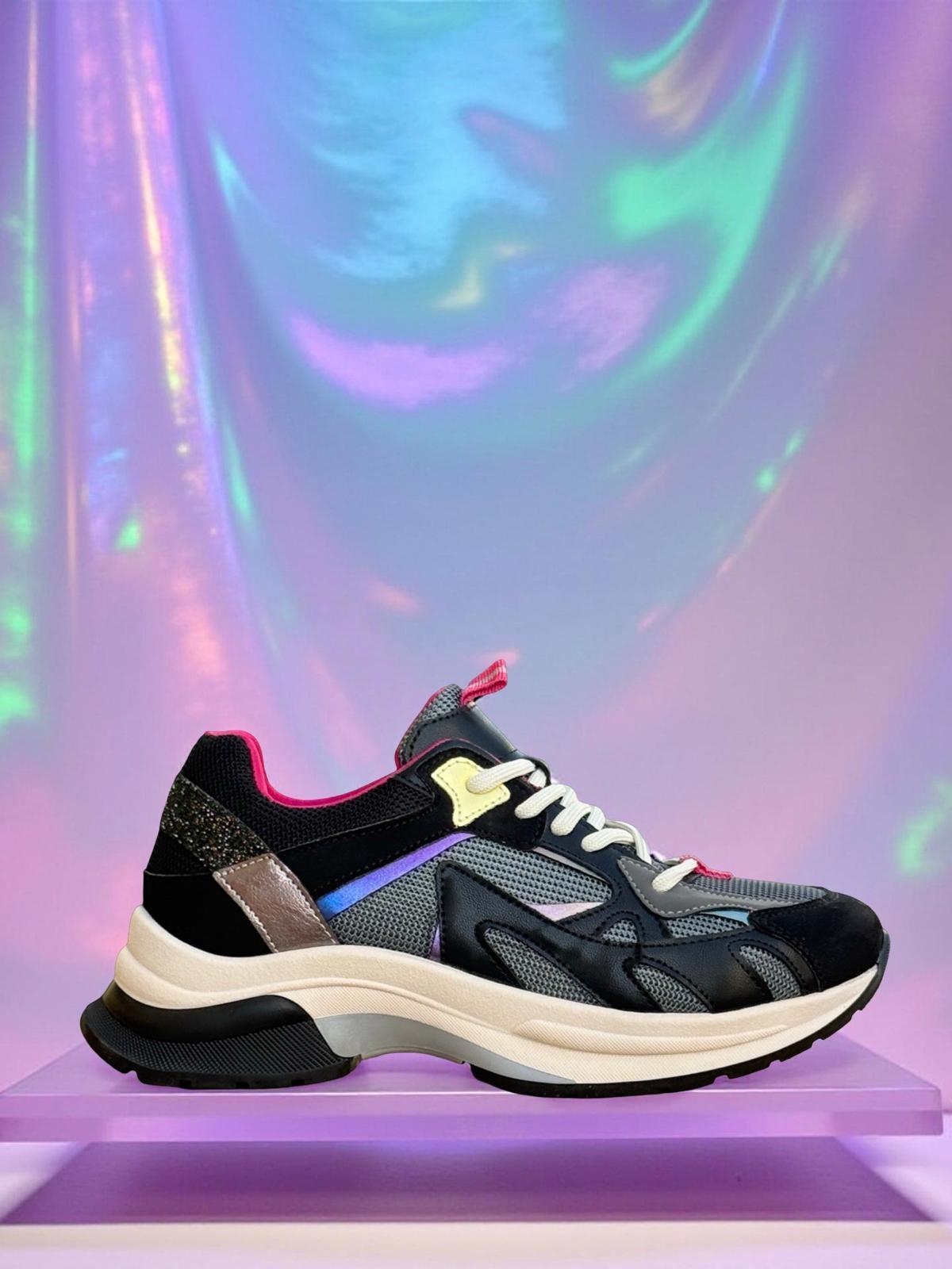 Yalınayak Sms30170  Kadın Sneakers Ayakkabı Siyah Multi