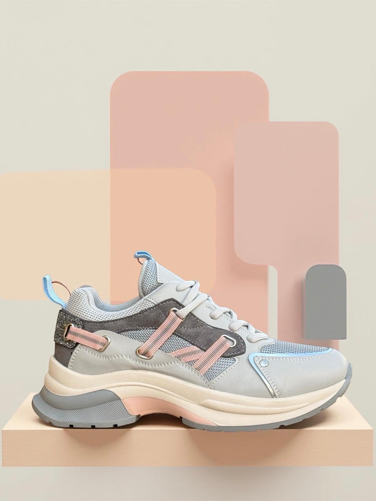 Yalınayak Sms30174 Kadın Sneakers Ayakkabı buz multi