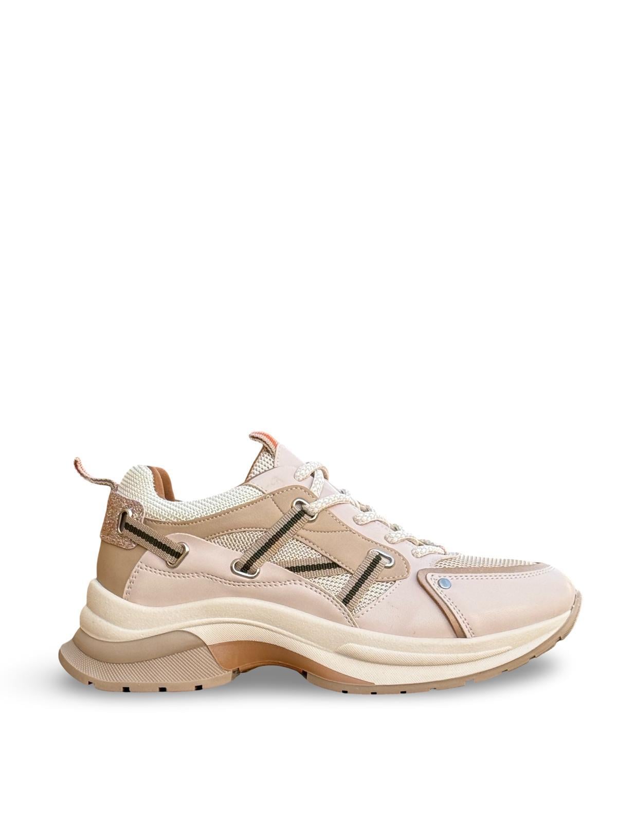 Yalınayak Sms30174 Kadın Sneakers Ayakkabı bej vizyon