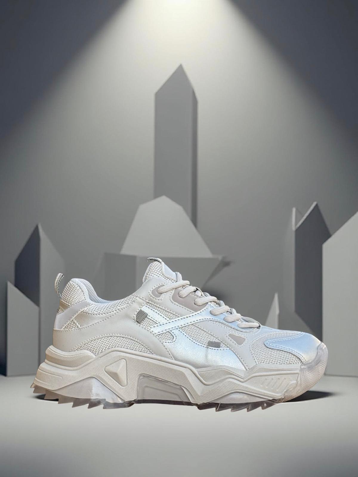 Yalınayak Sms65137 Kadın Sneakers Ayakkabı Gümüş